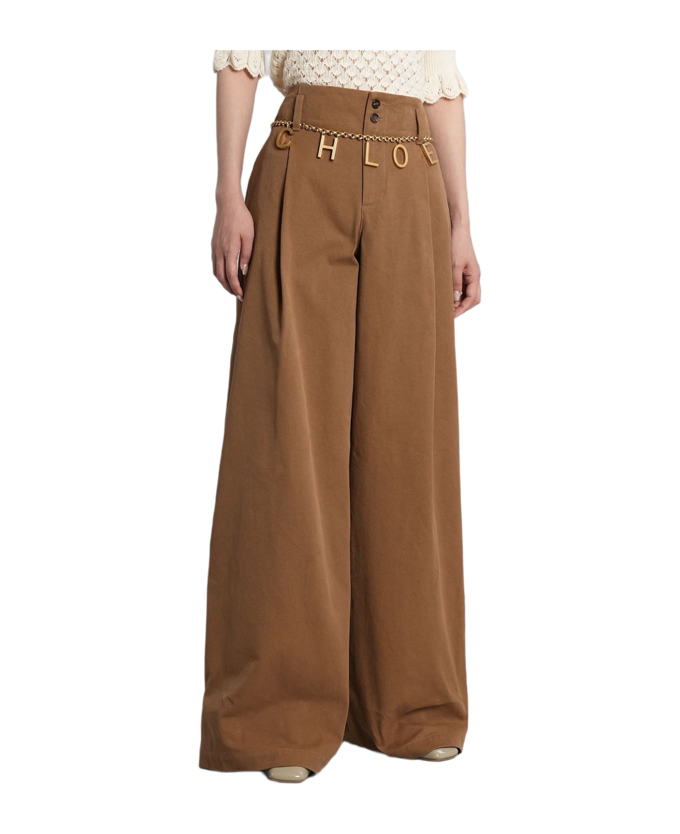 Chloé Pants In Brown Cotton - brown