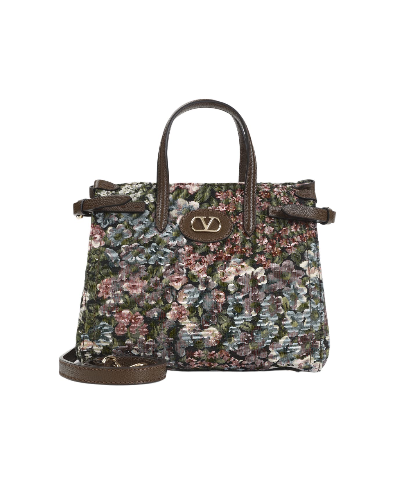 Valentino Garavani Antibes Tote Bag - H Multicolor Tabac Brown