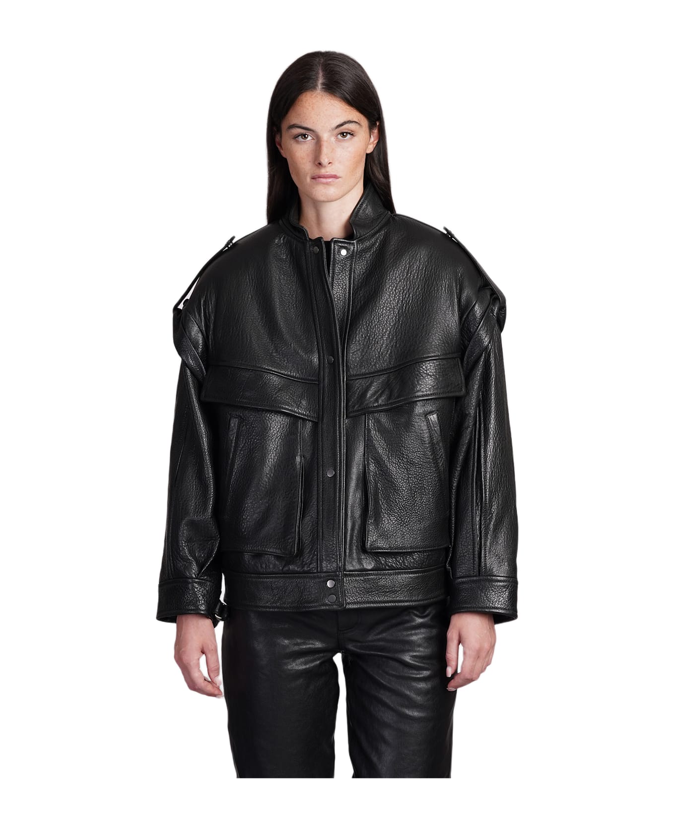 レザージャケット・コート SALVATORE SANTORO Women Leather Jackets 45003 D BLACK Salvatore Santoro Leather Jacket In Black Leather | italist