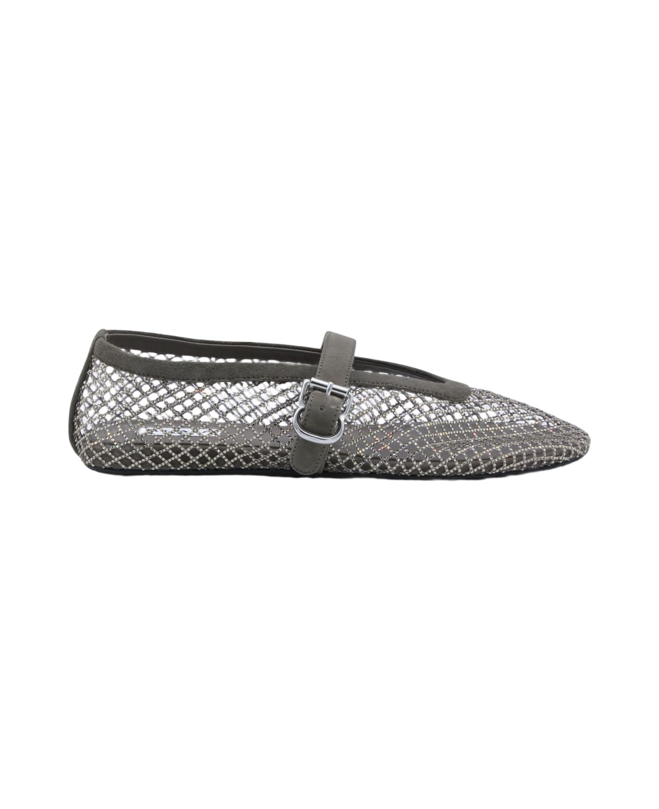 Alaia Argent Ballet Flats - ARGENT