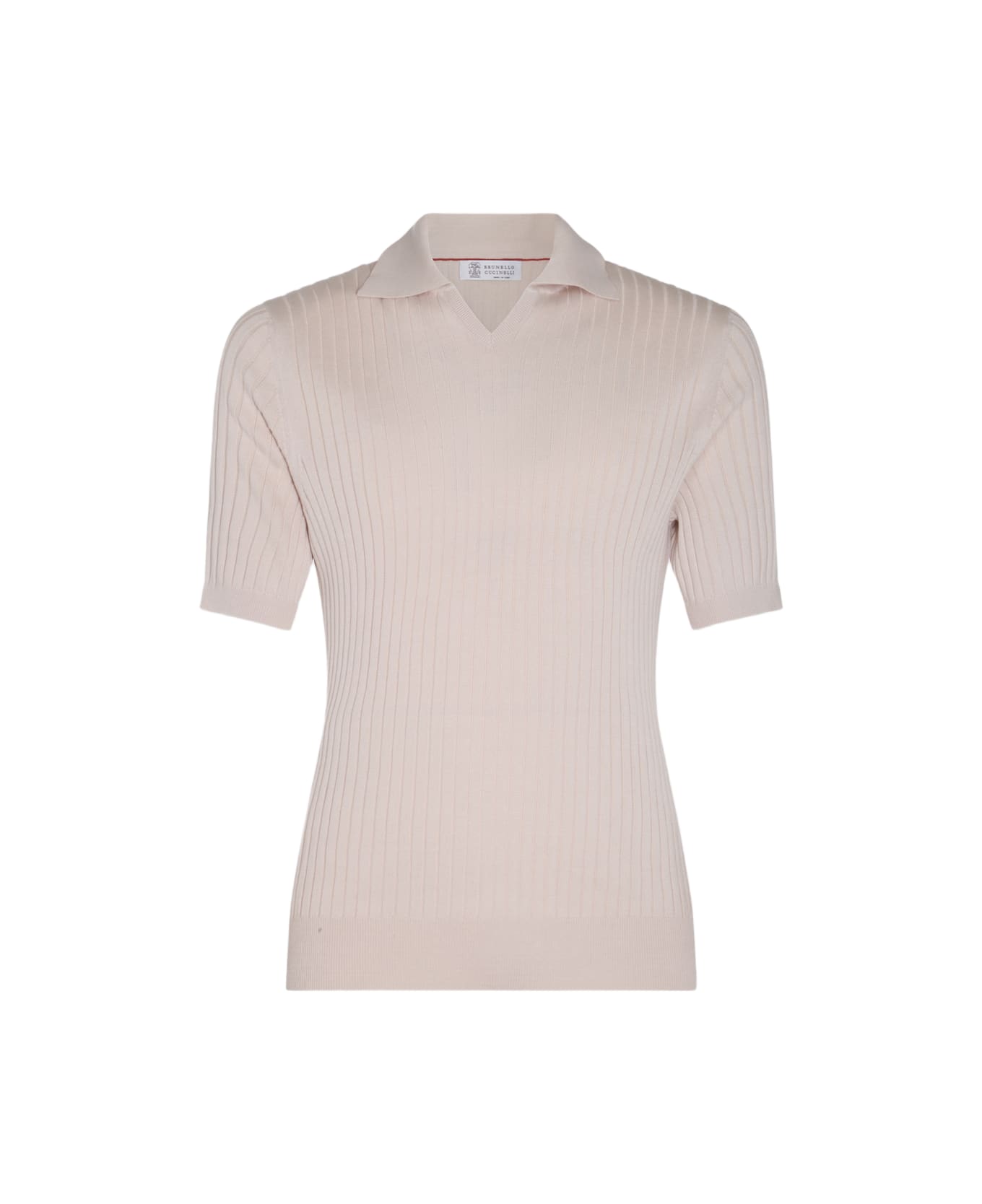 Brunello Cucinelli Light Beige Cotton Polo Shirt - Beige