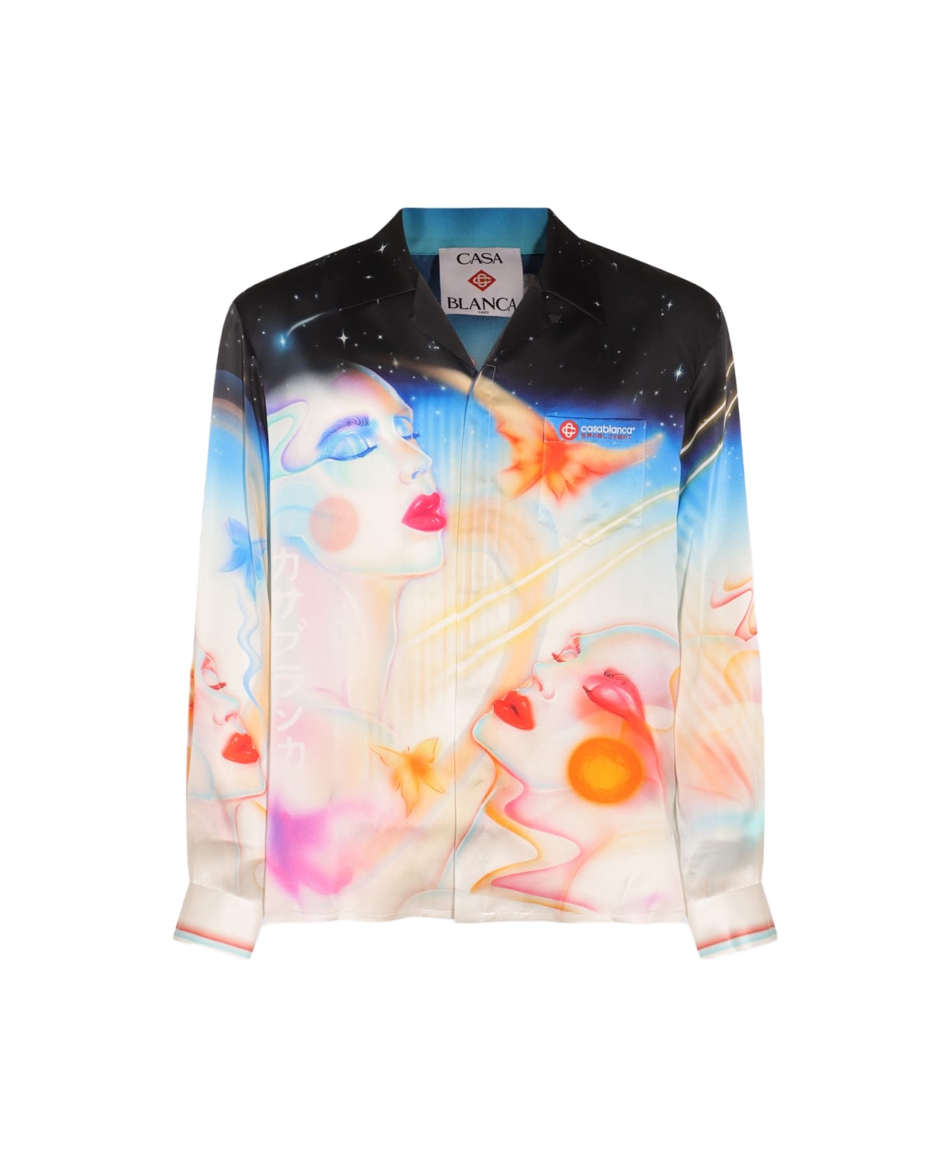 Casablanca Multicolor Silk Shirt - Red