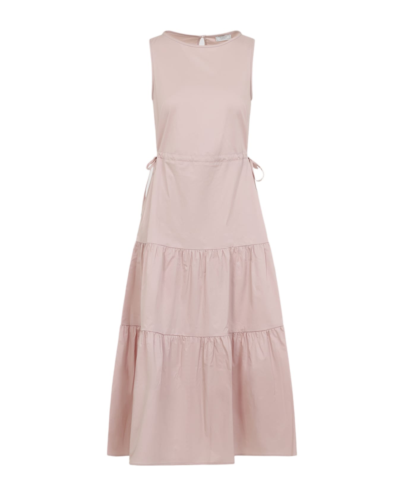Peserico Cotton Midi Dress - Rosa Fiore Di Ciliegio