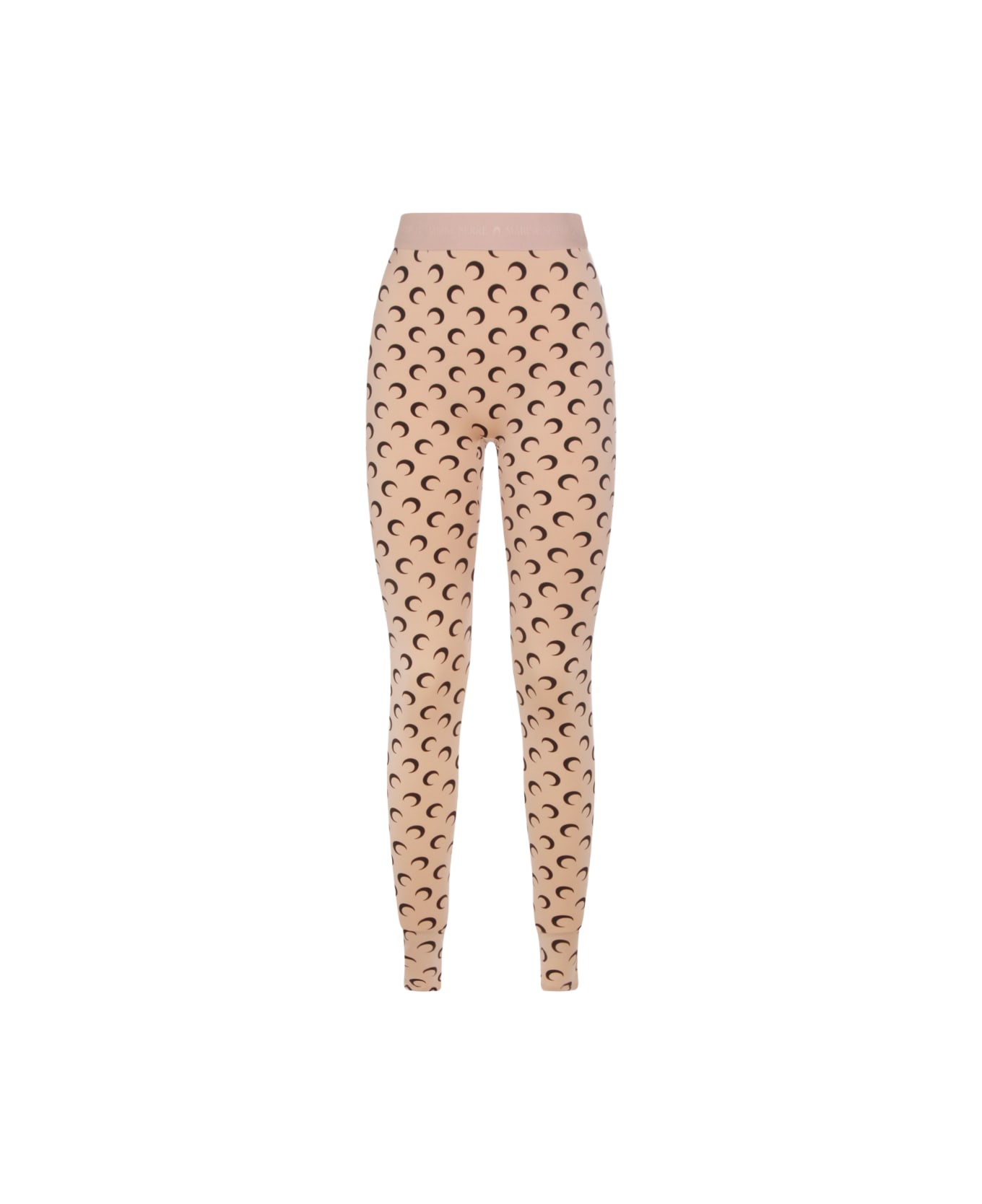 Marine Serre Beige Pants - Brown
