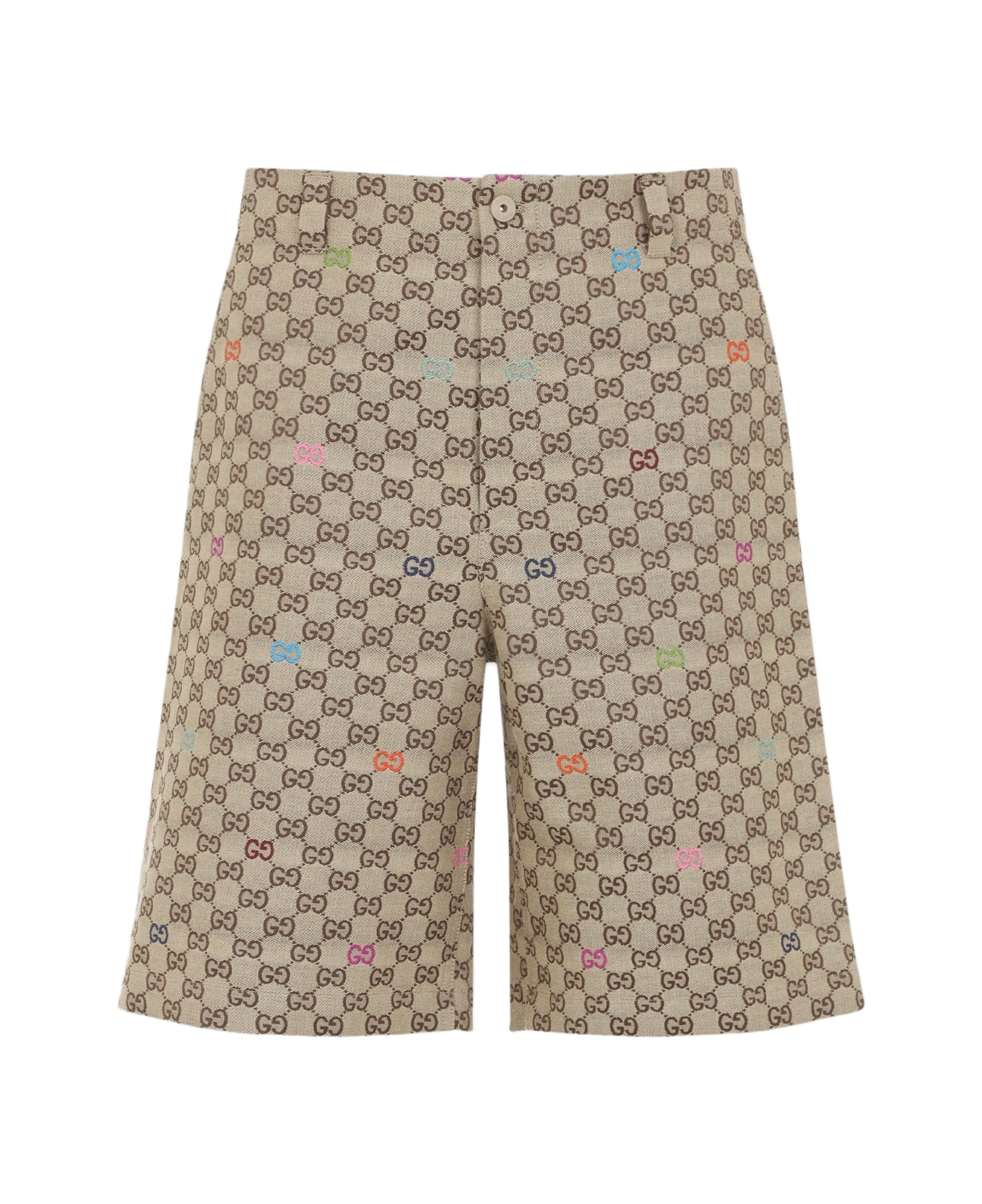 Gucci Gg Short Pants - Camel Orange