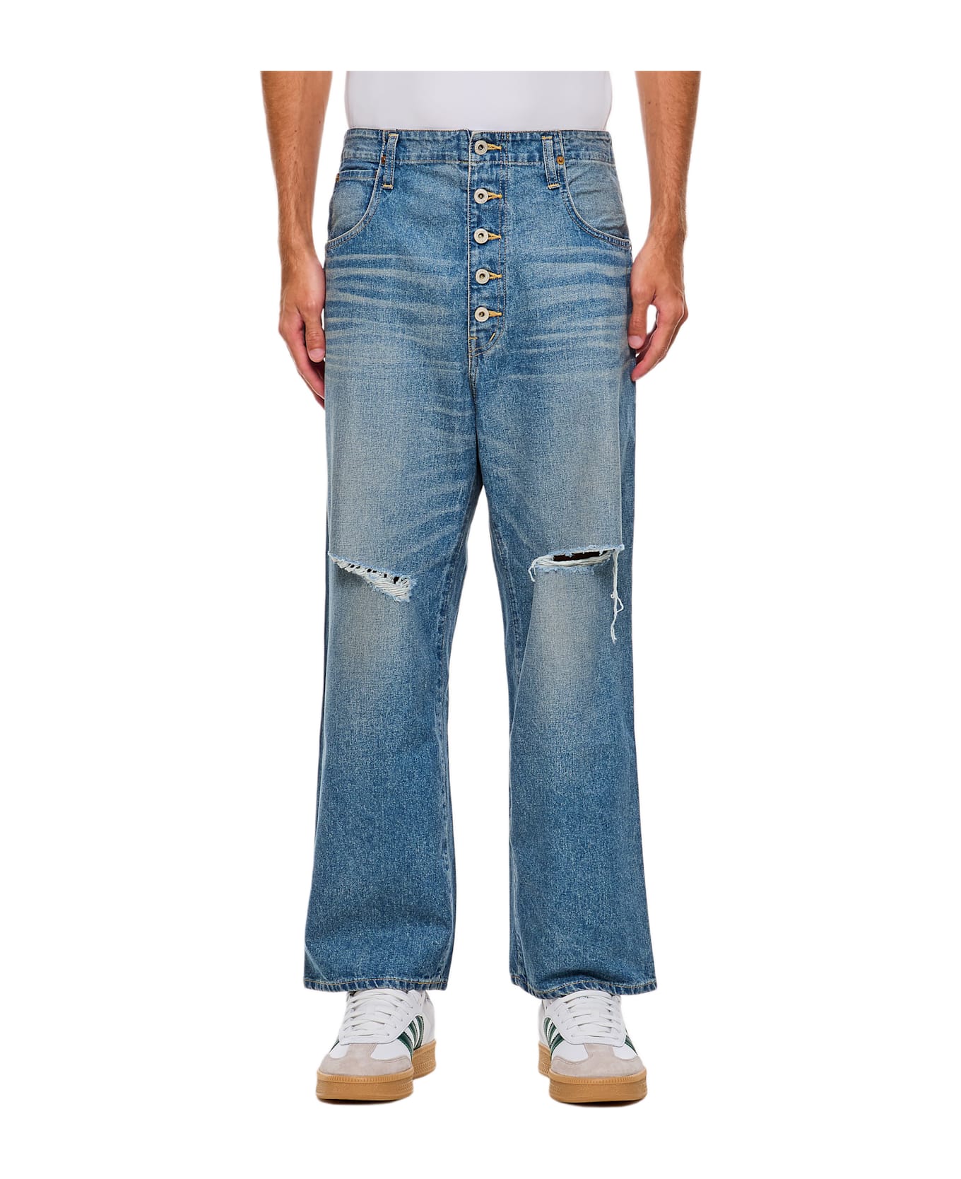 Junya Watanabe Regular Denim Jeans - Blue