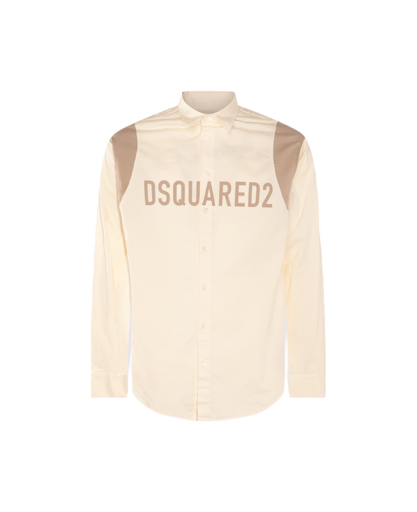 Dsquared2 Cotton Blend Shirt - 0ff-White シャツ