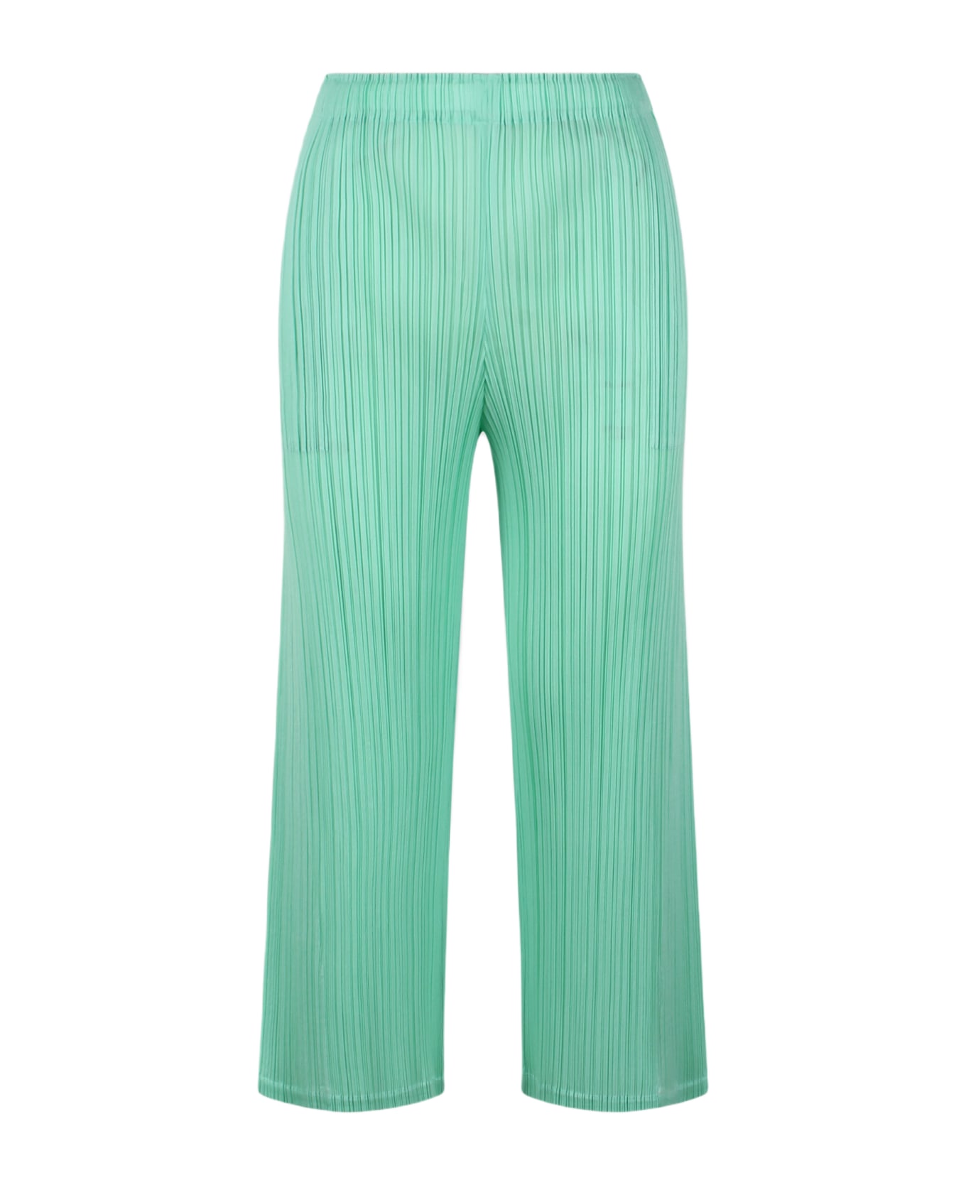 Pleats Please Issey Miyake March Pleated Trousers - Green