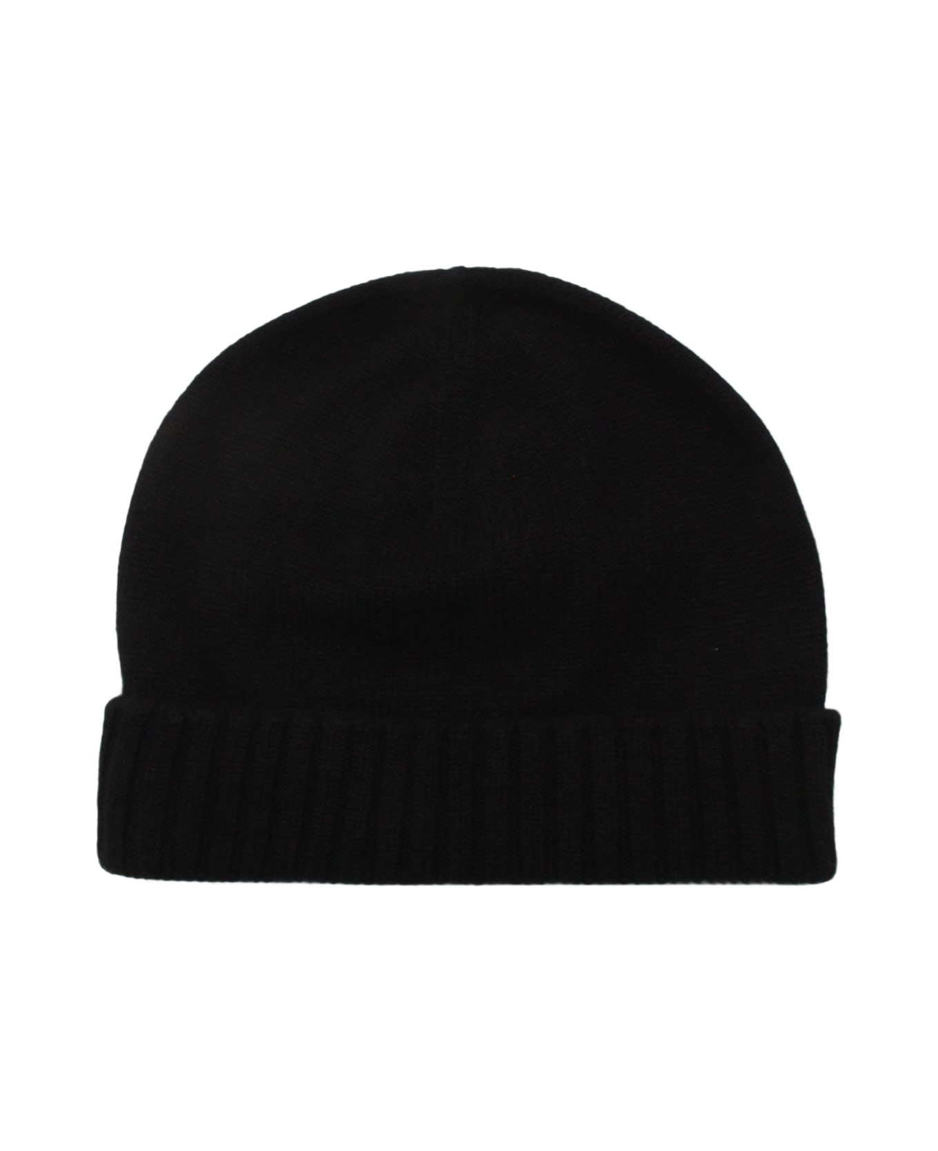 Malo Black Wool Beanie - Black