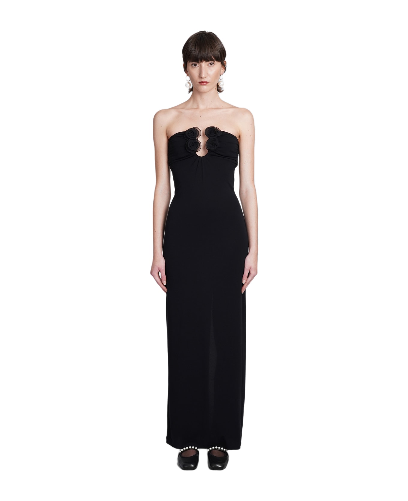 Magda Butrym Dress In Black Polyamide - black ワンピース＆ドレス