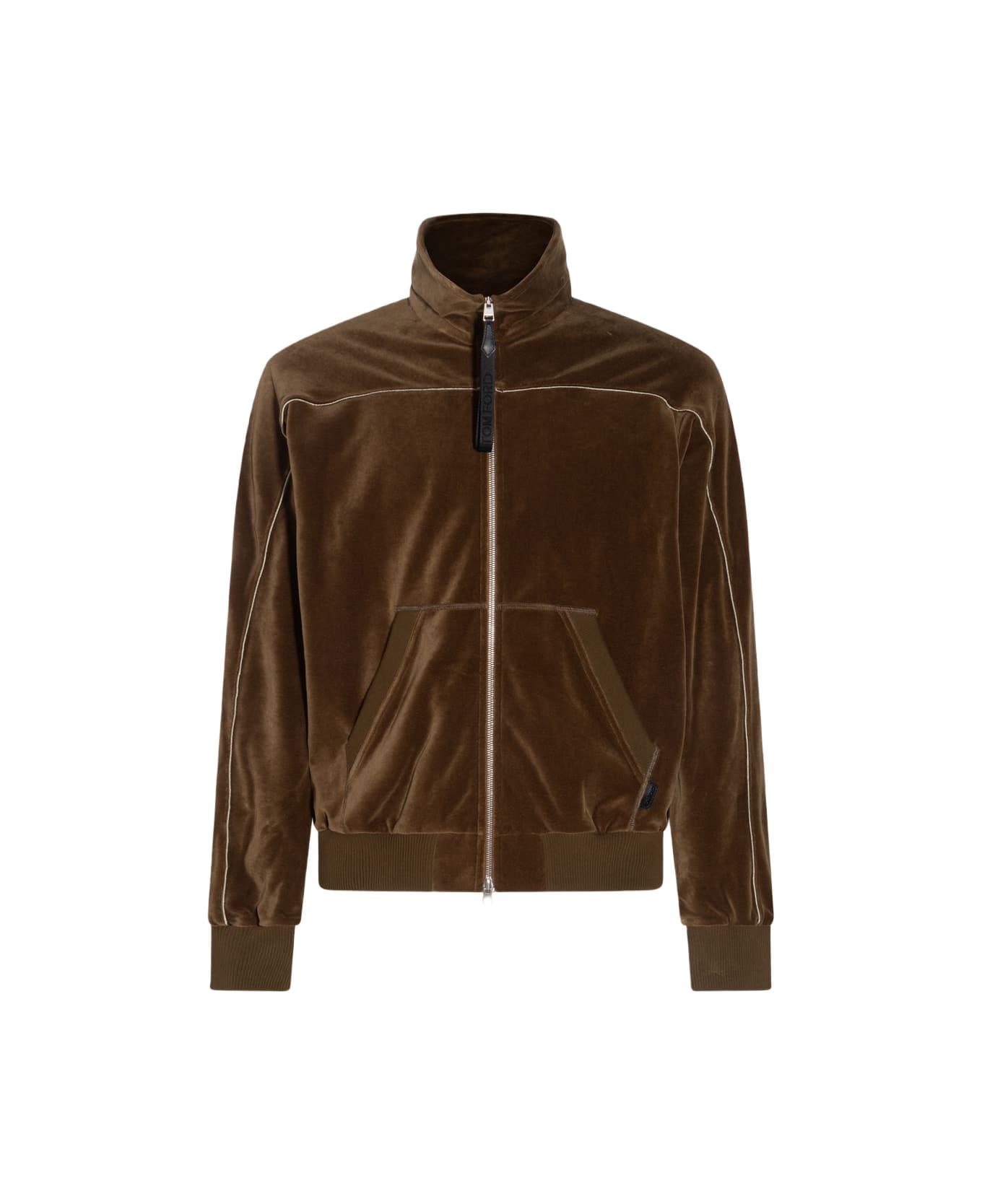 Tom Ford Dark Green Cotton Sweatshirt - OLIVE GREEN