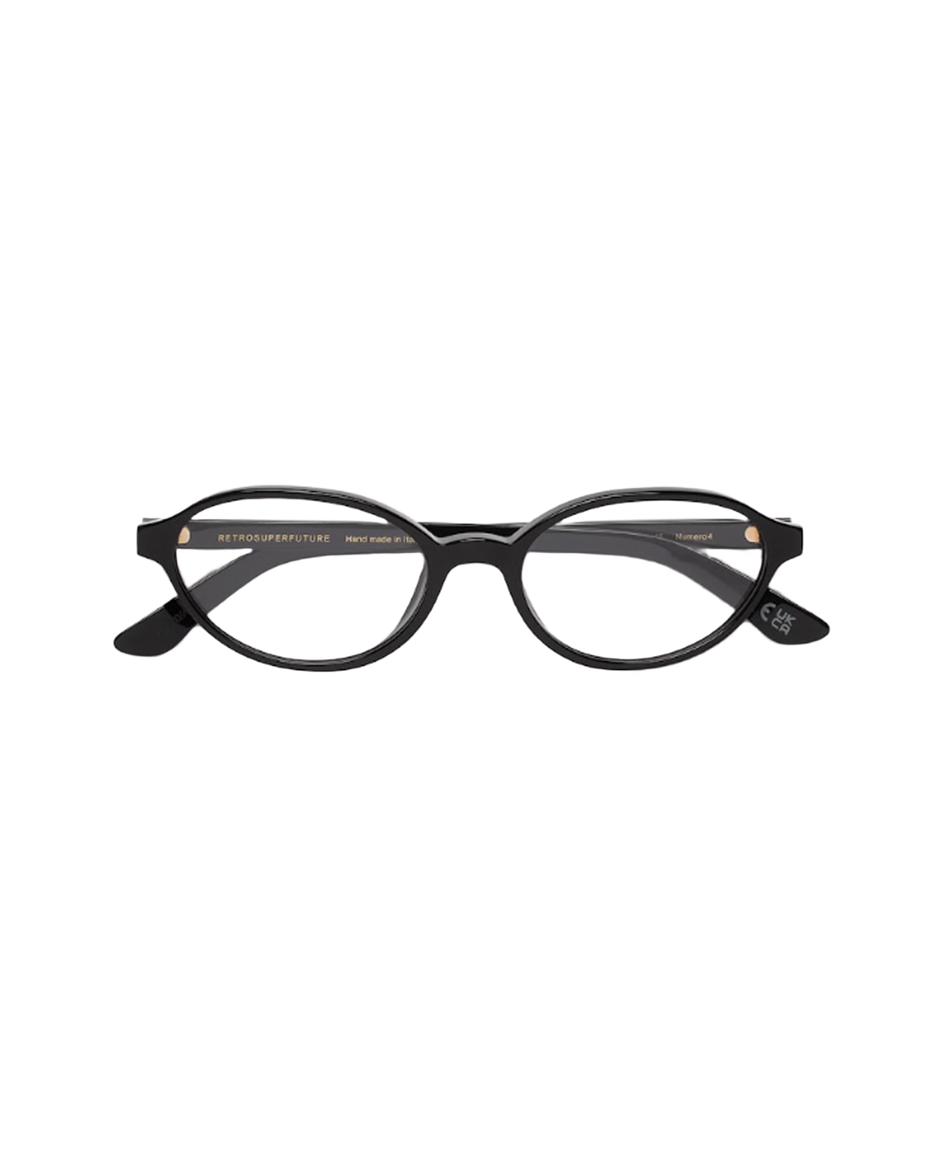 RETROSUPERFUTURE Numero 04 Black Nero Glasses - Nero