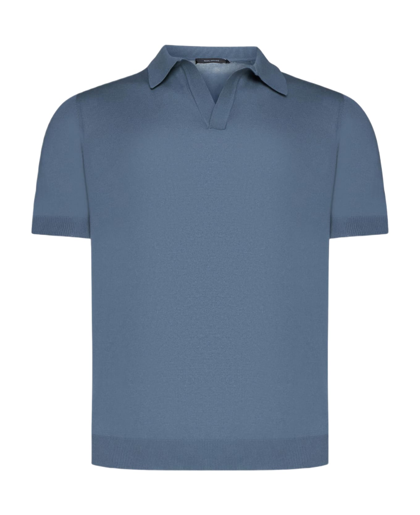 Tagliatore Cotton Polo Shirt - BROWN LEOPARD GREY