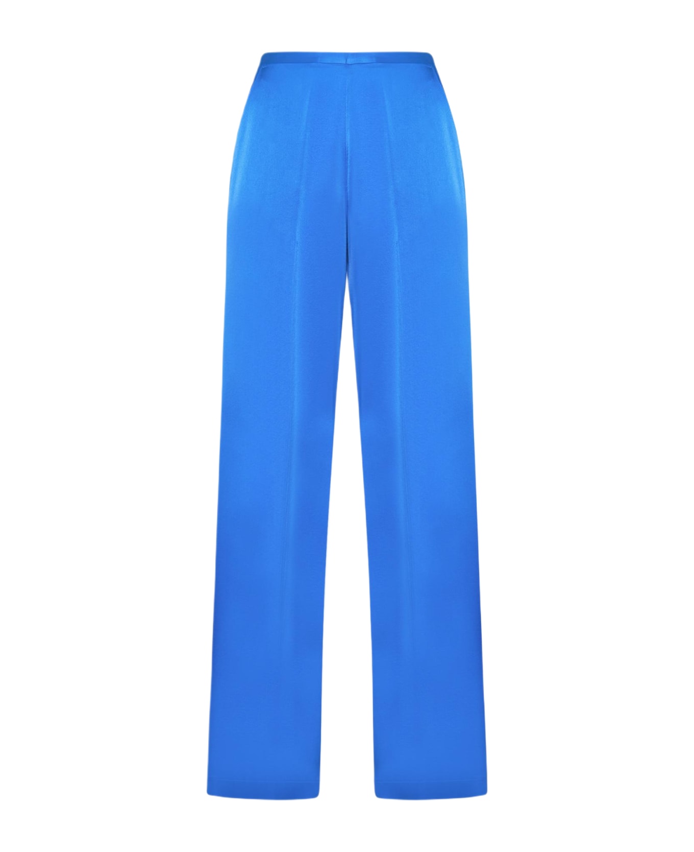 Forte_Forte Silk Satin Trousers - Electric
