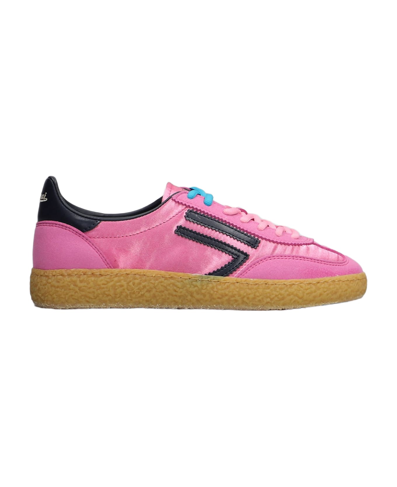 Puraai Wild Strawberry Sneakers In Fuxia Suede And Fabric - fuxia