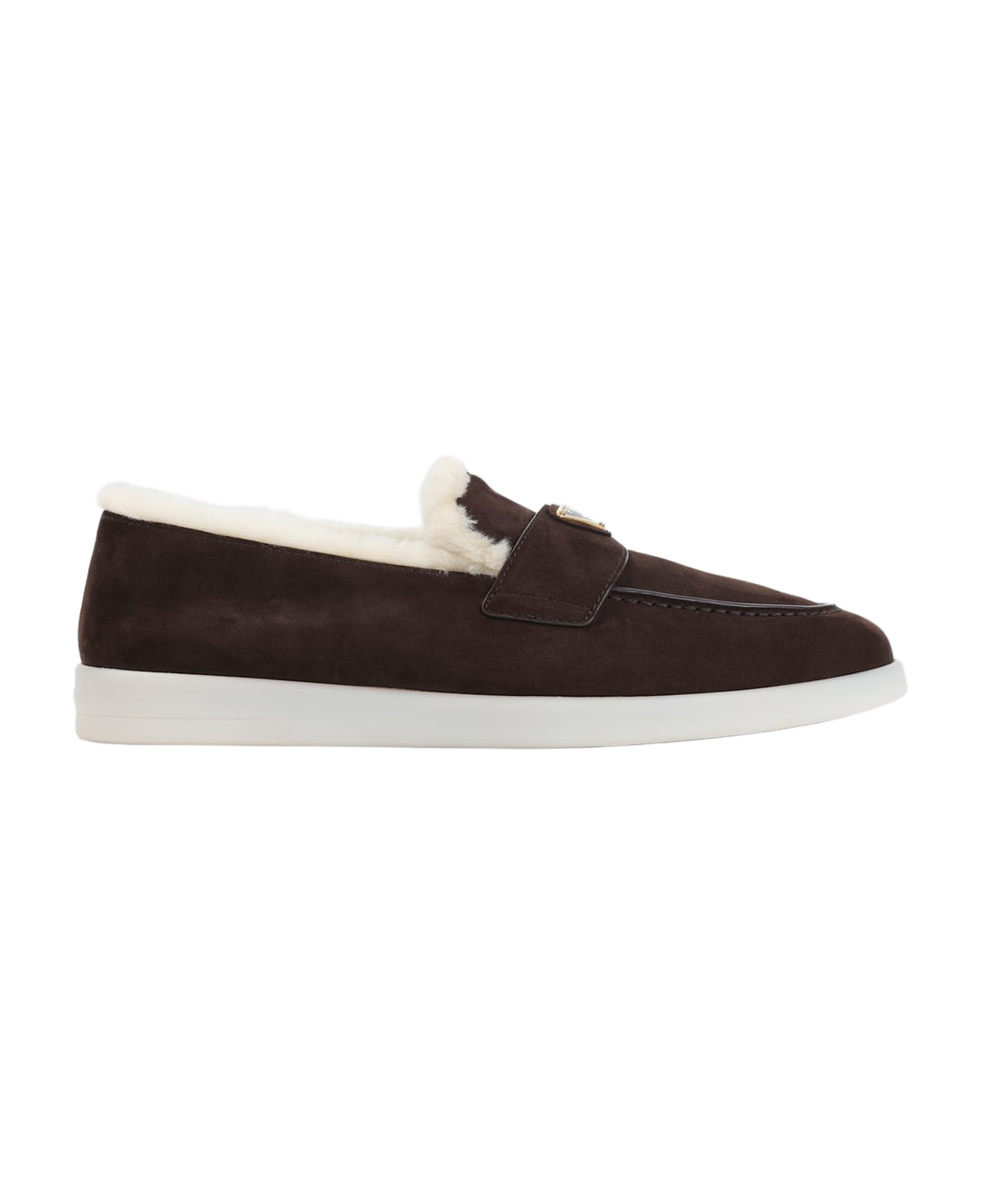 Prada Calf Leather Loafers - Moro