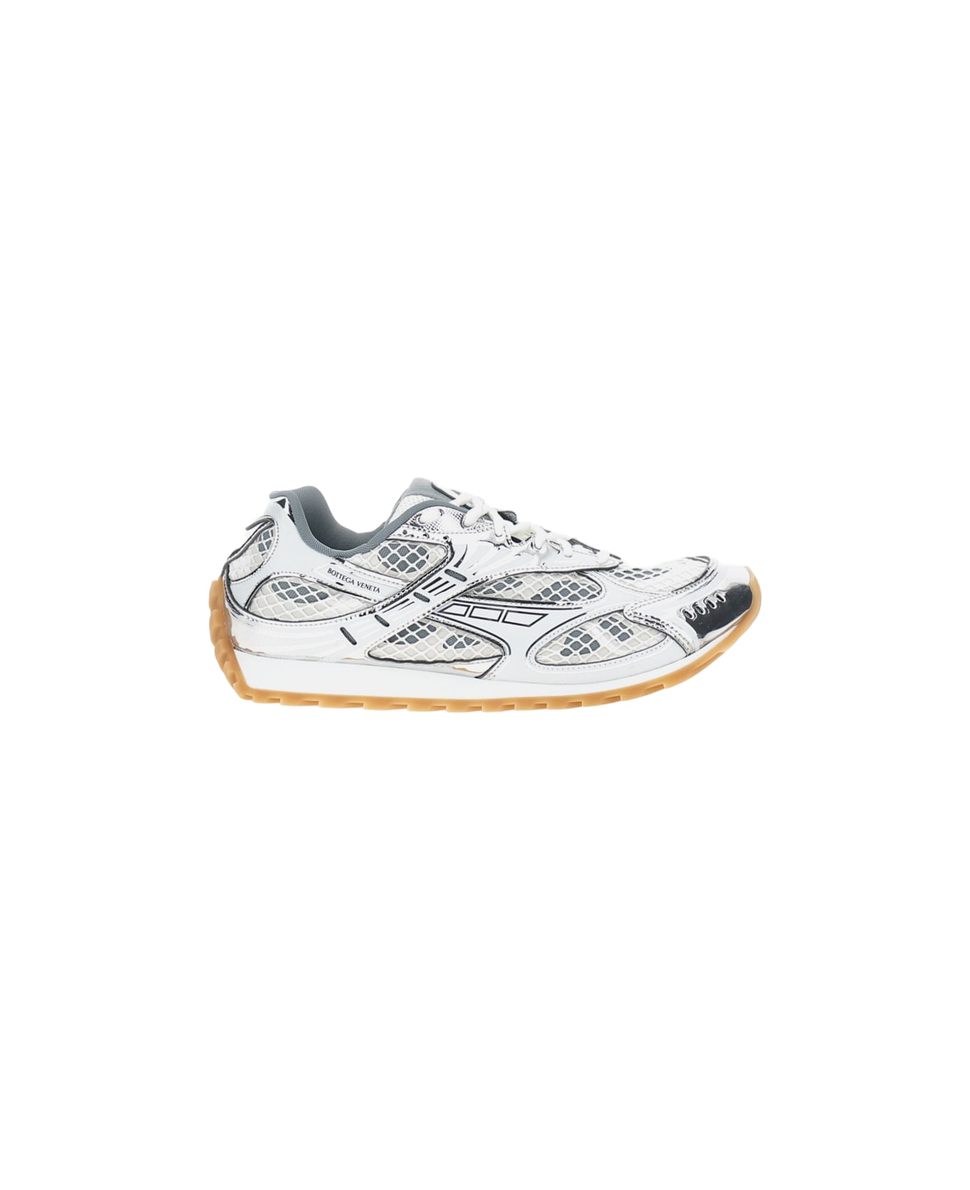 Bottega Veneta Orbit Sneakers - Silver