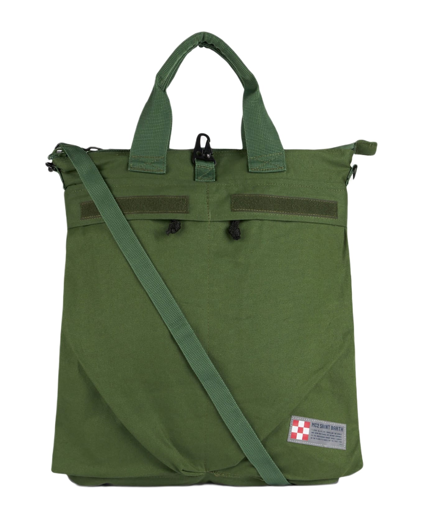 MC2 Saint Barth Military Green Canvas Backpack Helmut - GREEN