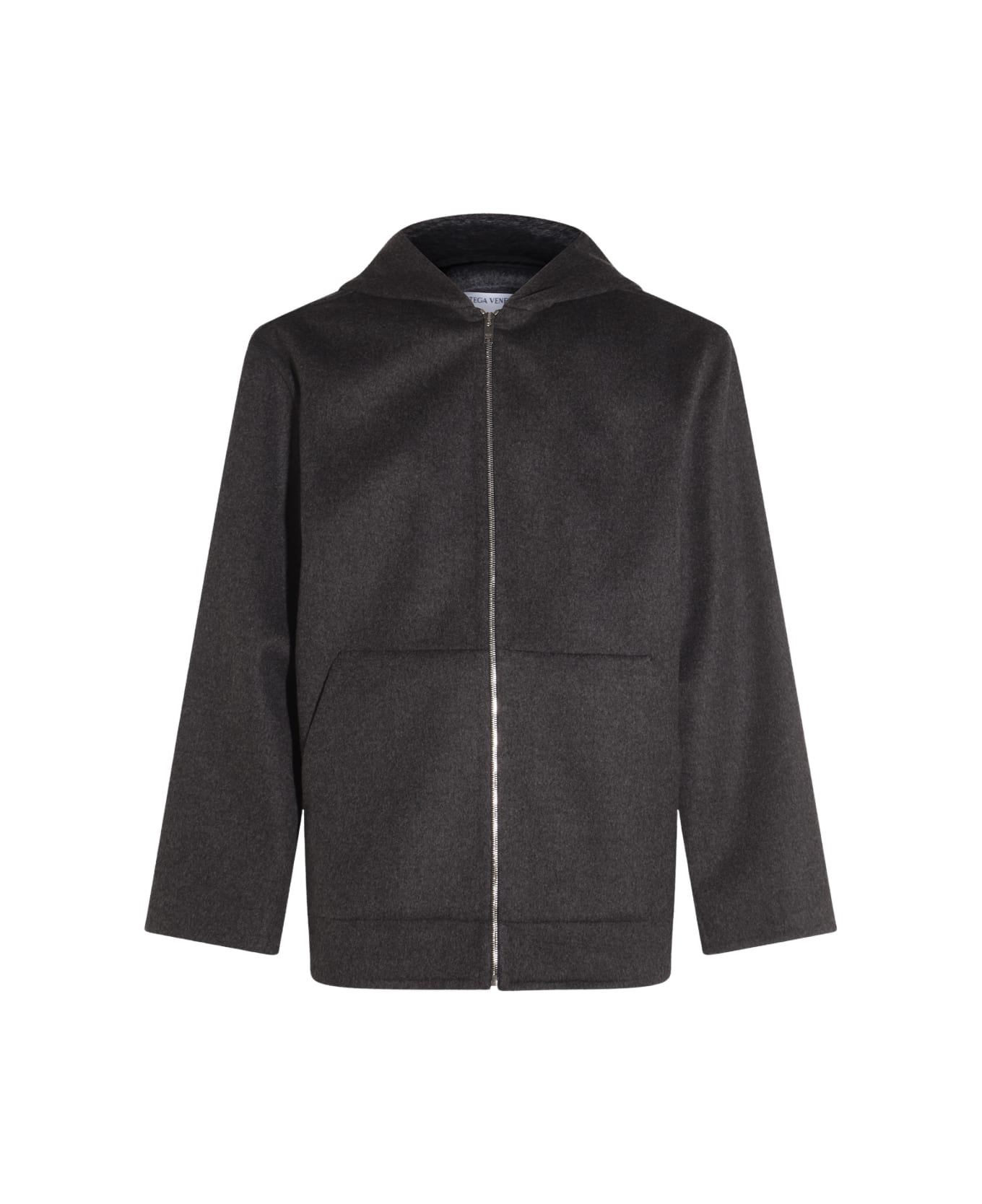 Bottega Veneta Grey Wool Shirt - Charcoal melange