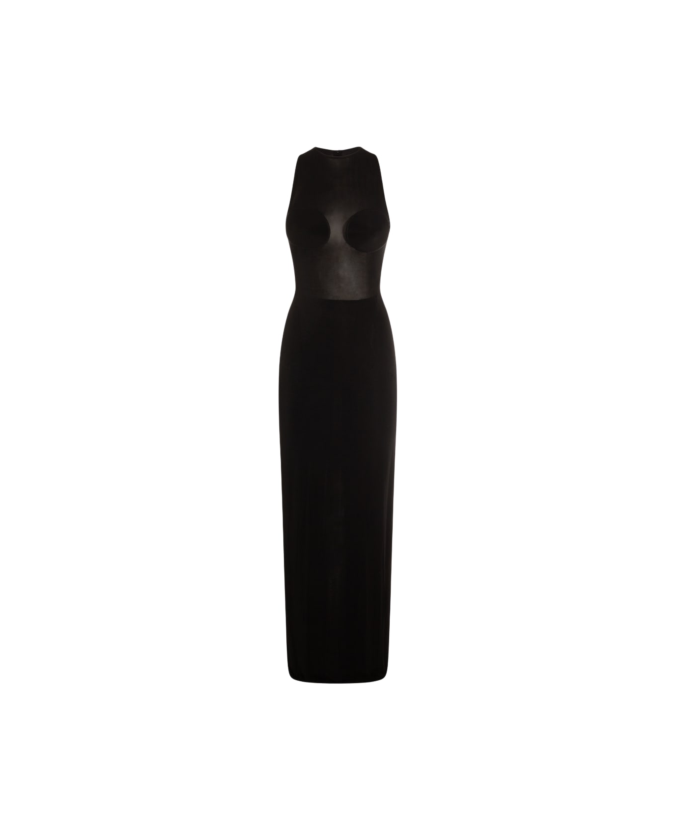 Jean Paul Gaultier Black Viscose Maxi Dress - Black