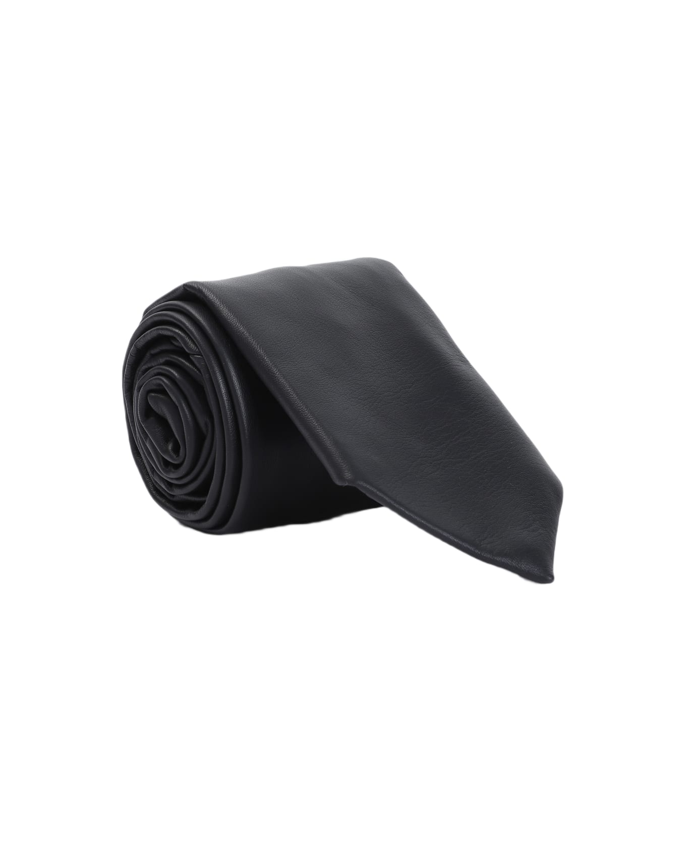 Bottega Veneta Leather Tie - Shadow
