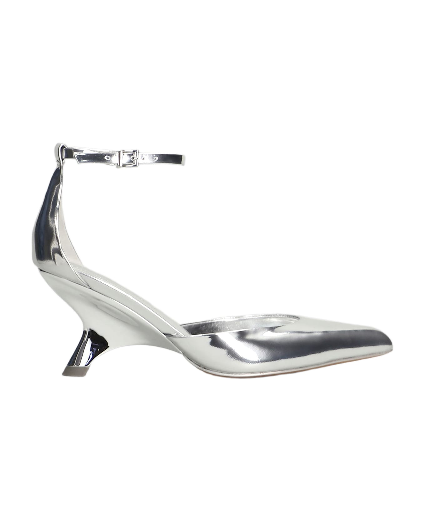 Simkhai Vixen Pumps In Silver Leather - silver ハイヒール