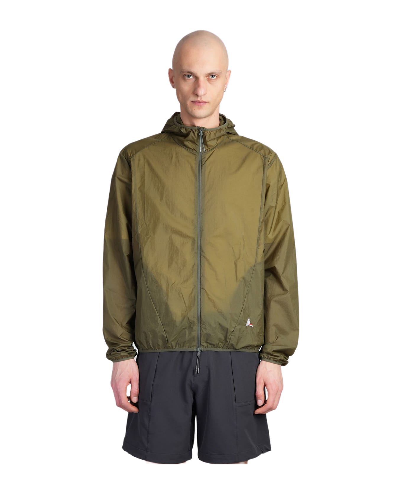 ROA Packable Wind Jacket Casual Jacket In Green Nylon - green