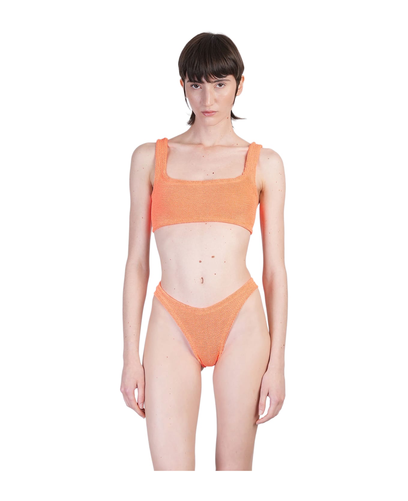 Hunza G Xandra Bikini Beachwear In Orange Polyamide - orange
