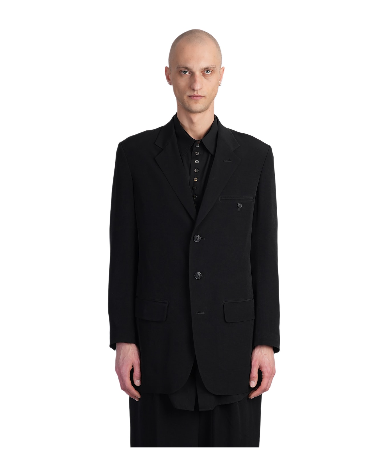 Yohji Yamamoto I Blazer In Black Triacetate - black