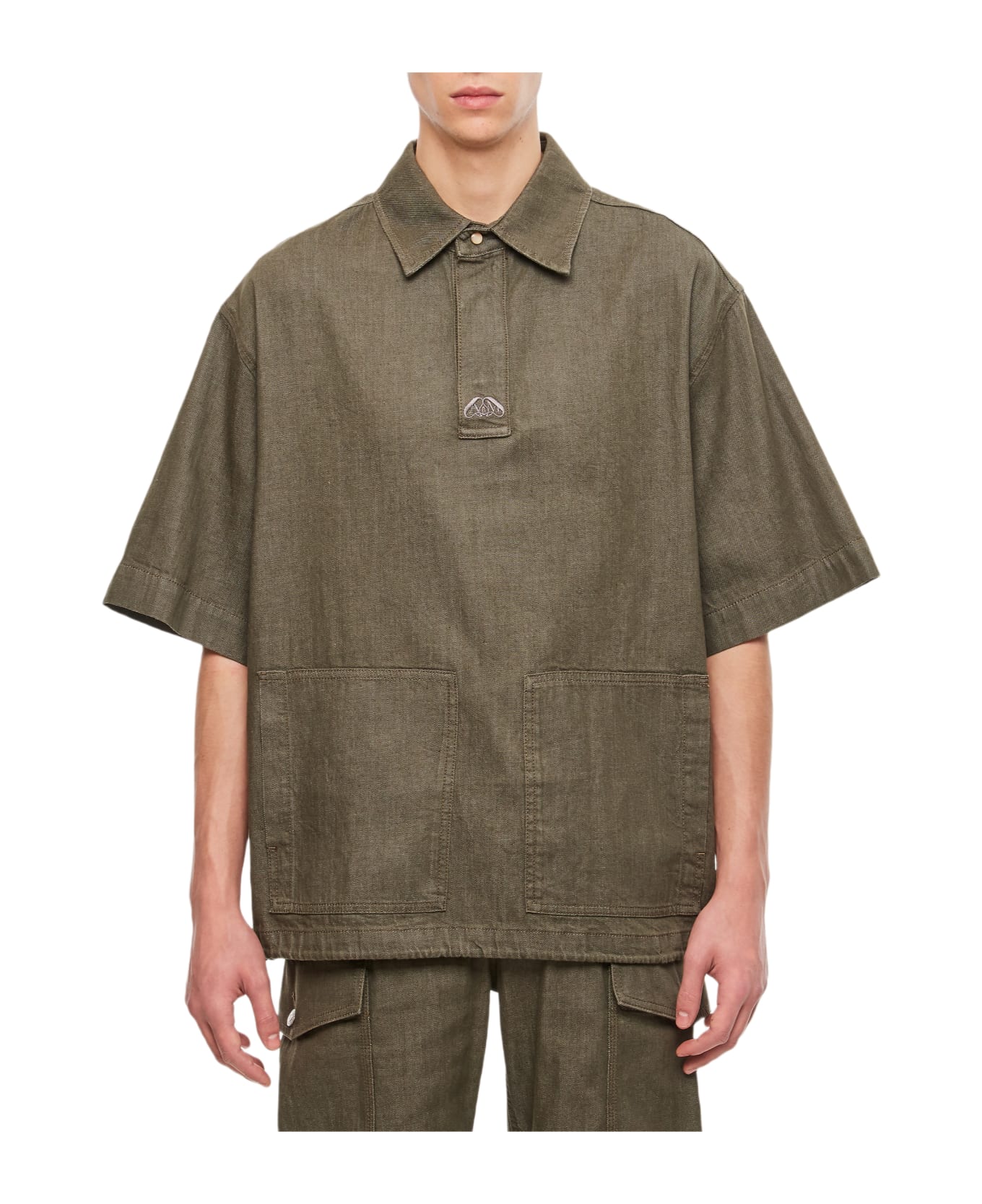 Alexander McQueen Denim Cotton Shirt - Green シャツ