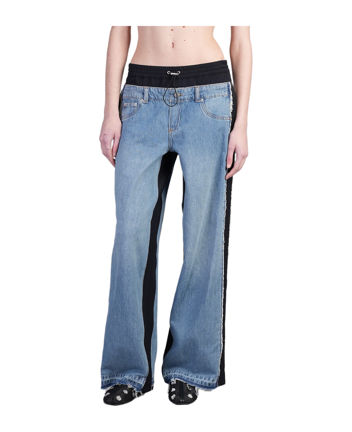 Simkhai Shia Jeans In Blue Denim - blue