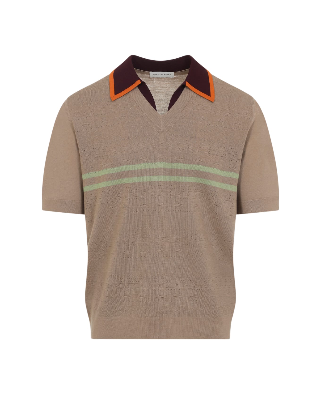 Dries Van Noten Molar Polo - Camel