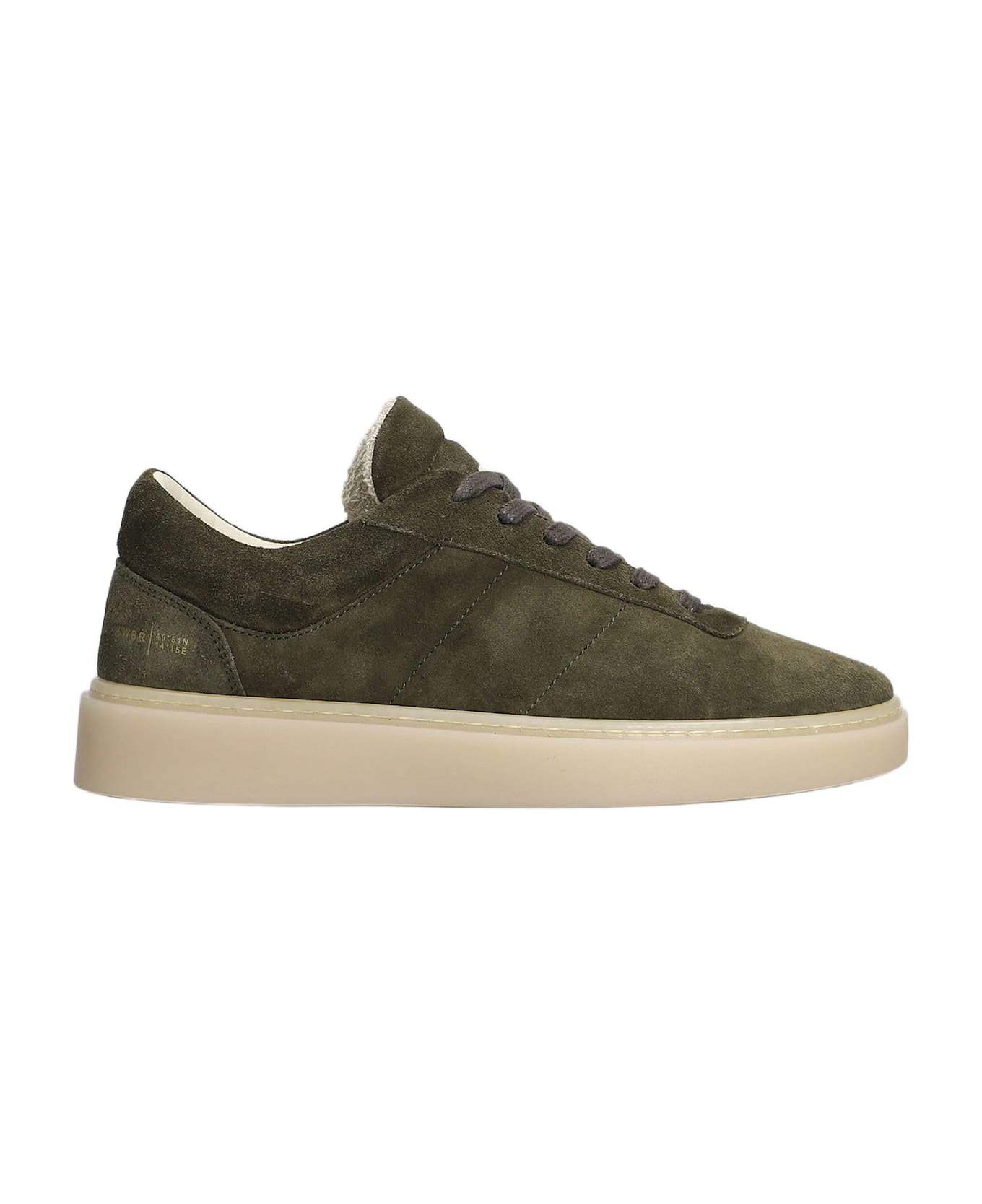 Low Brand Fly Sneakers In Green Suede - green