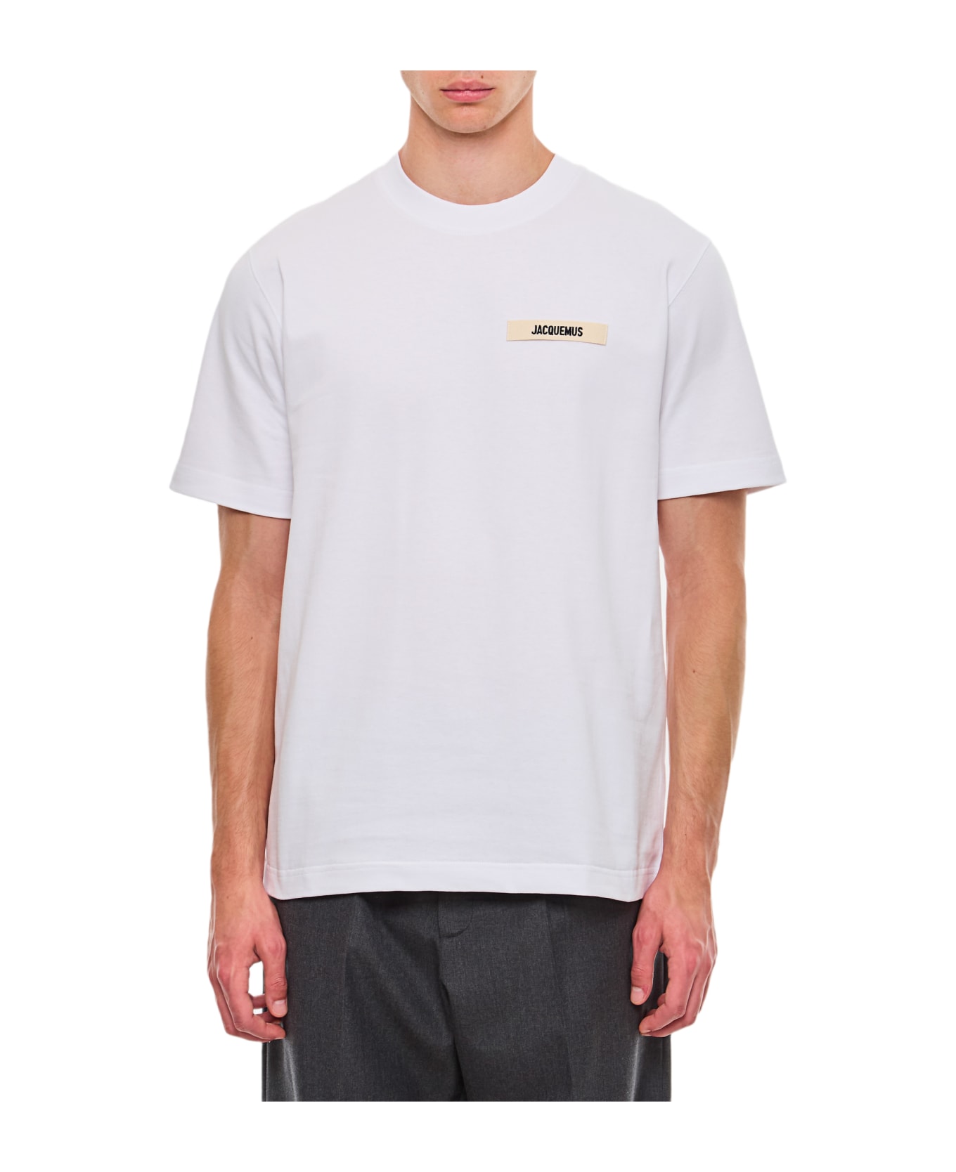 Jacquemus Gros Grain Logo T-shirt - White