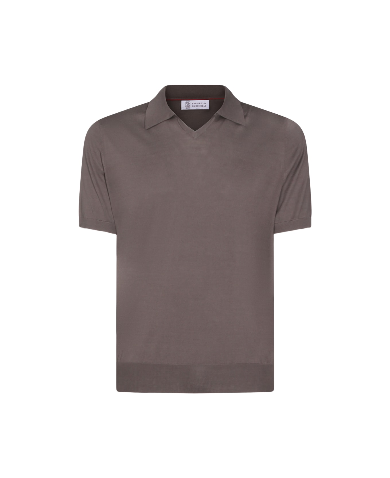 Brunello Cucinelli Brown Cotton Polo Shirt - Brown ポロシャツ