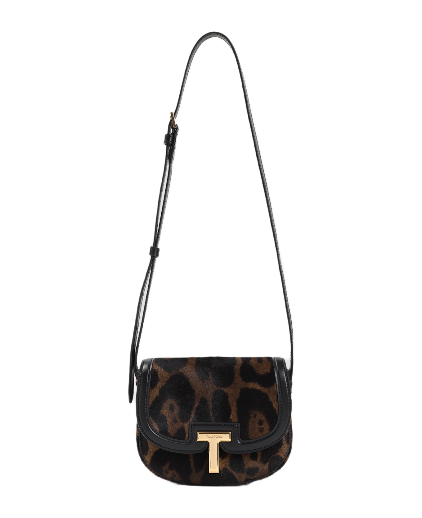 Tom Ford Leopard Print Mini Bag - Brown Olive Black