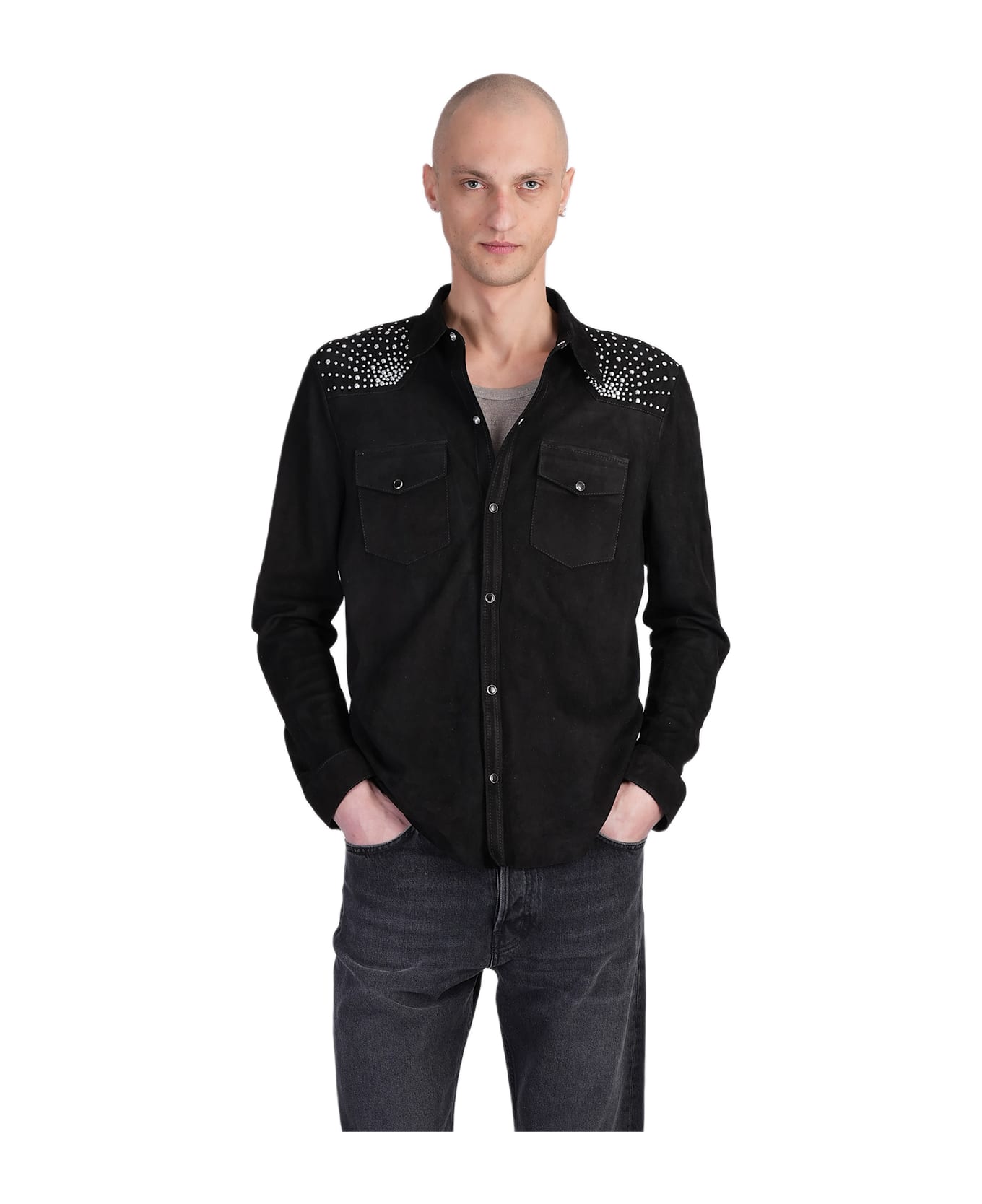 Salvatore Santoro Leather Jacket In Black Leather - black