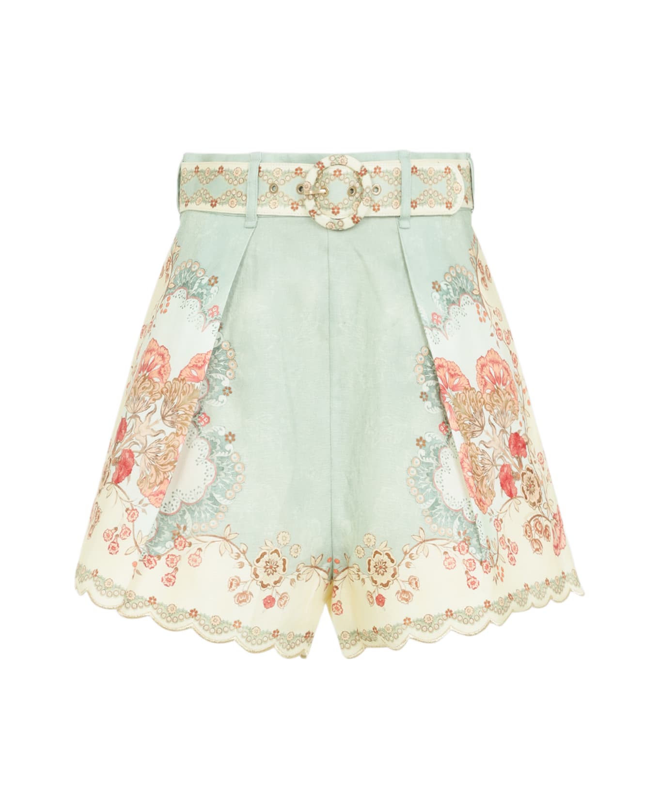 Zimmermann Daylight Tuck Short - Wallpaper Floral Mint