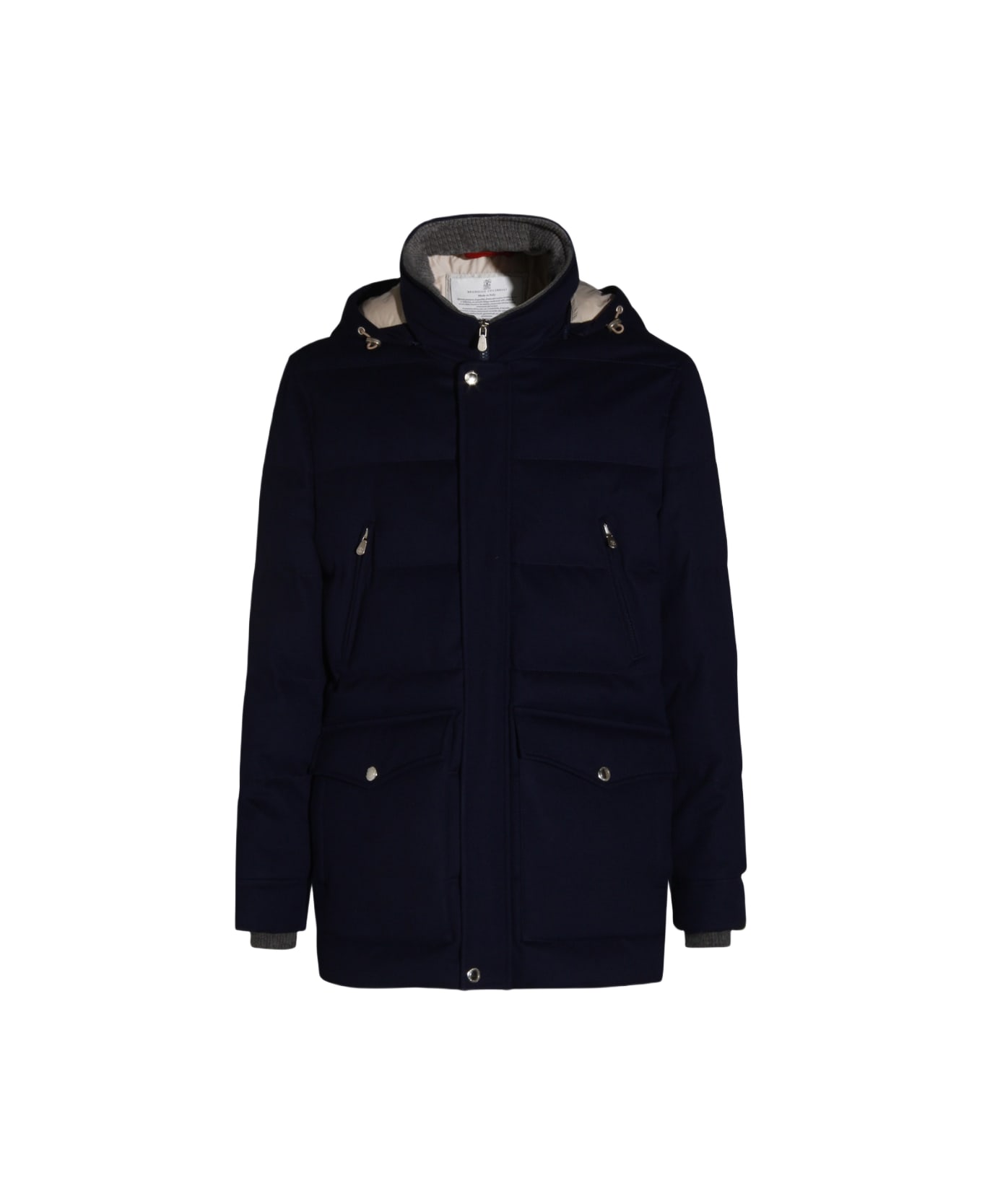 Brunello Cucinelli Blue Down Jacket - Blue