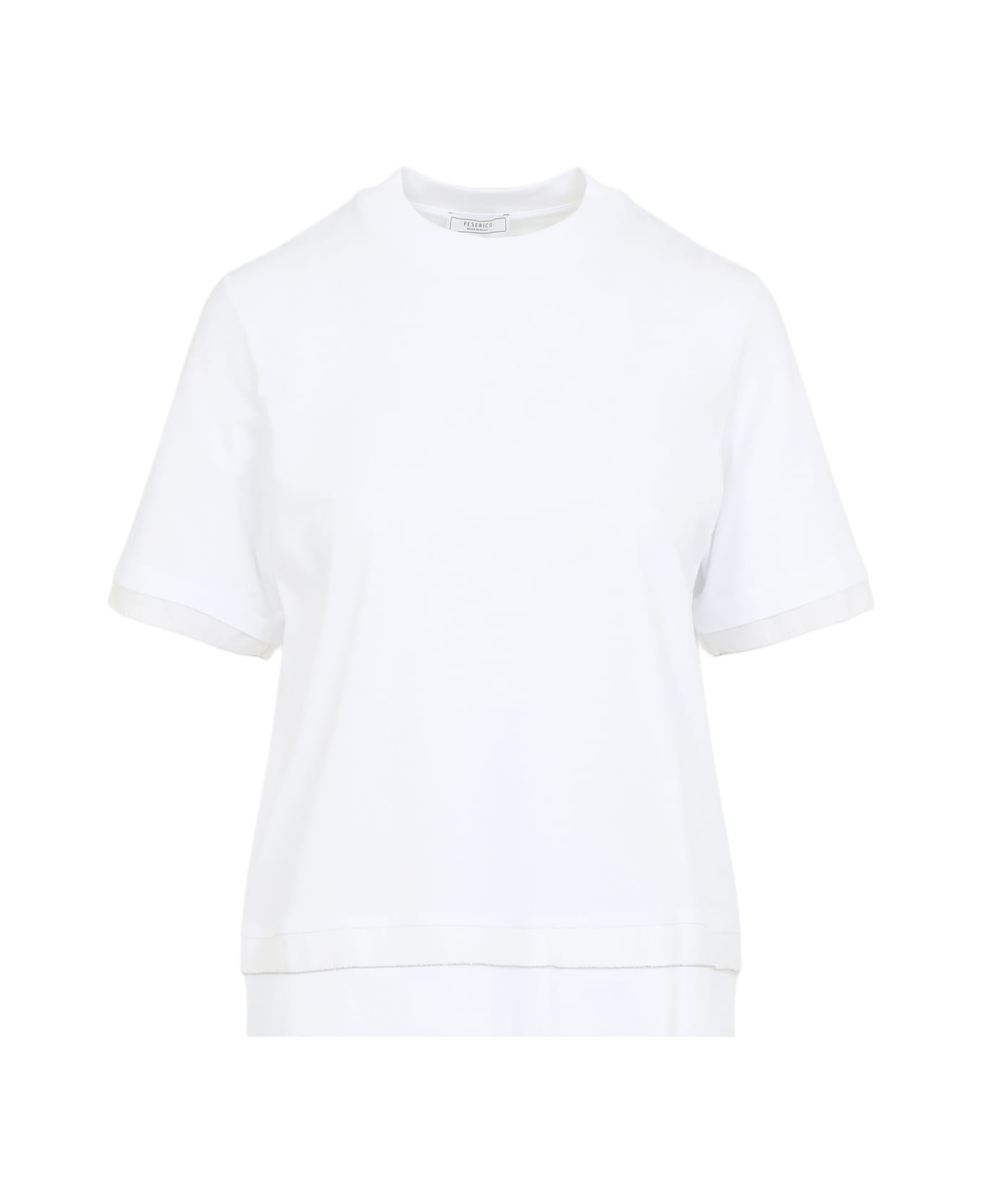 Peserico Cotton T-shirt - A Bianco Naturale