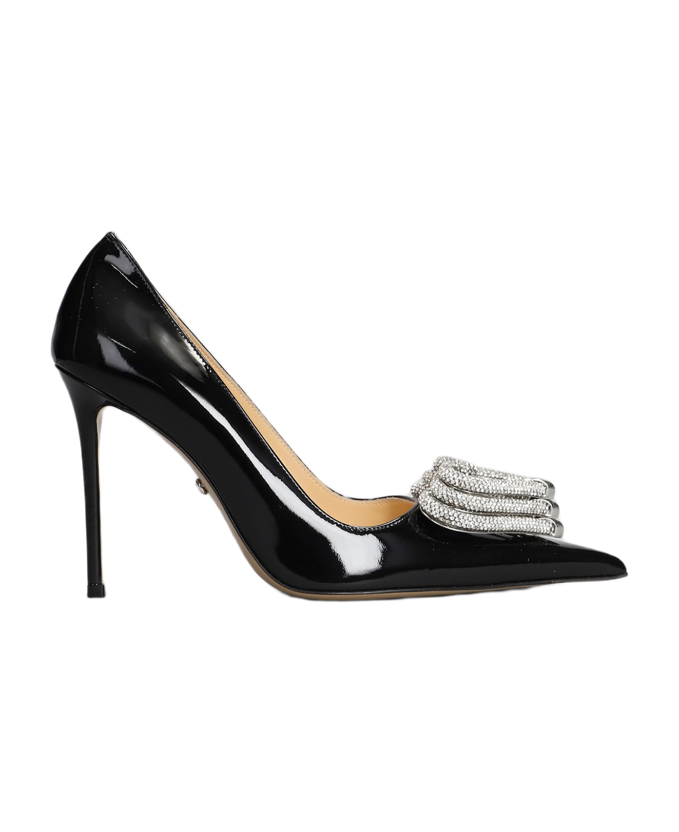 Mach & Mach Pumps In Black Patent Leather - black