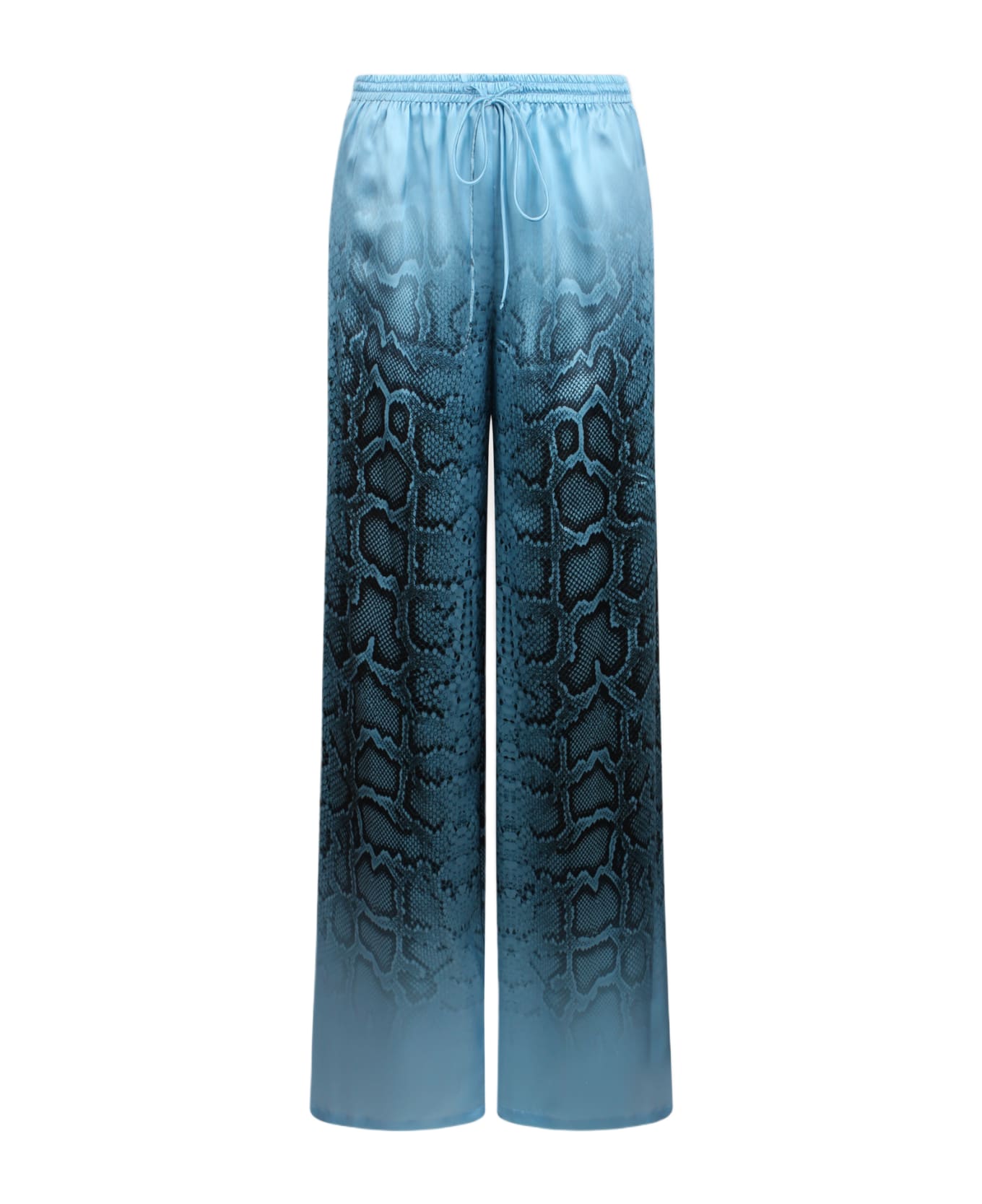 Ermanno Scervino Jogger Trousers With Snake Print - BLUE