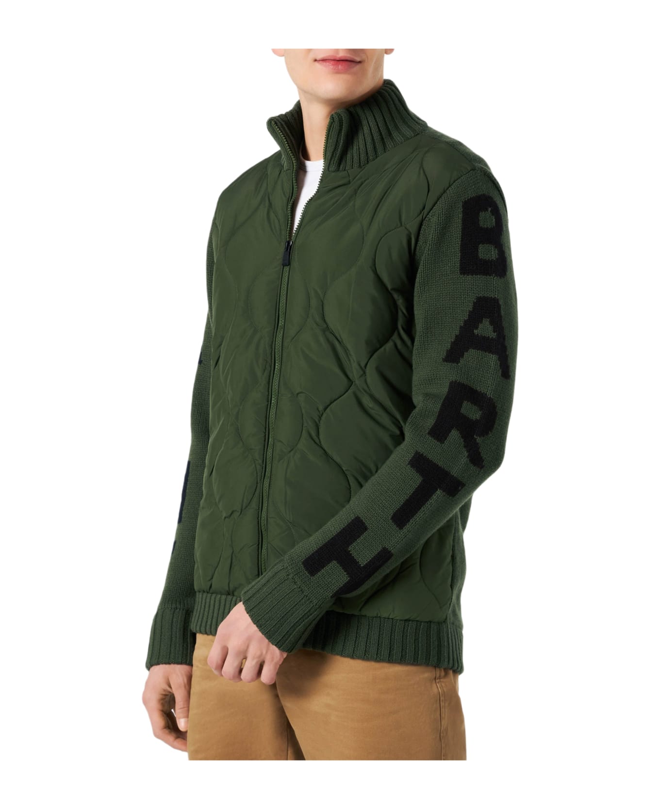MC2 Saint Barth Man Military Green Padded Jacket