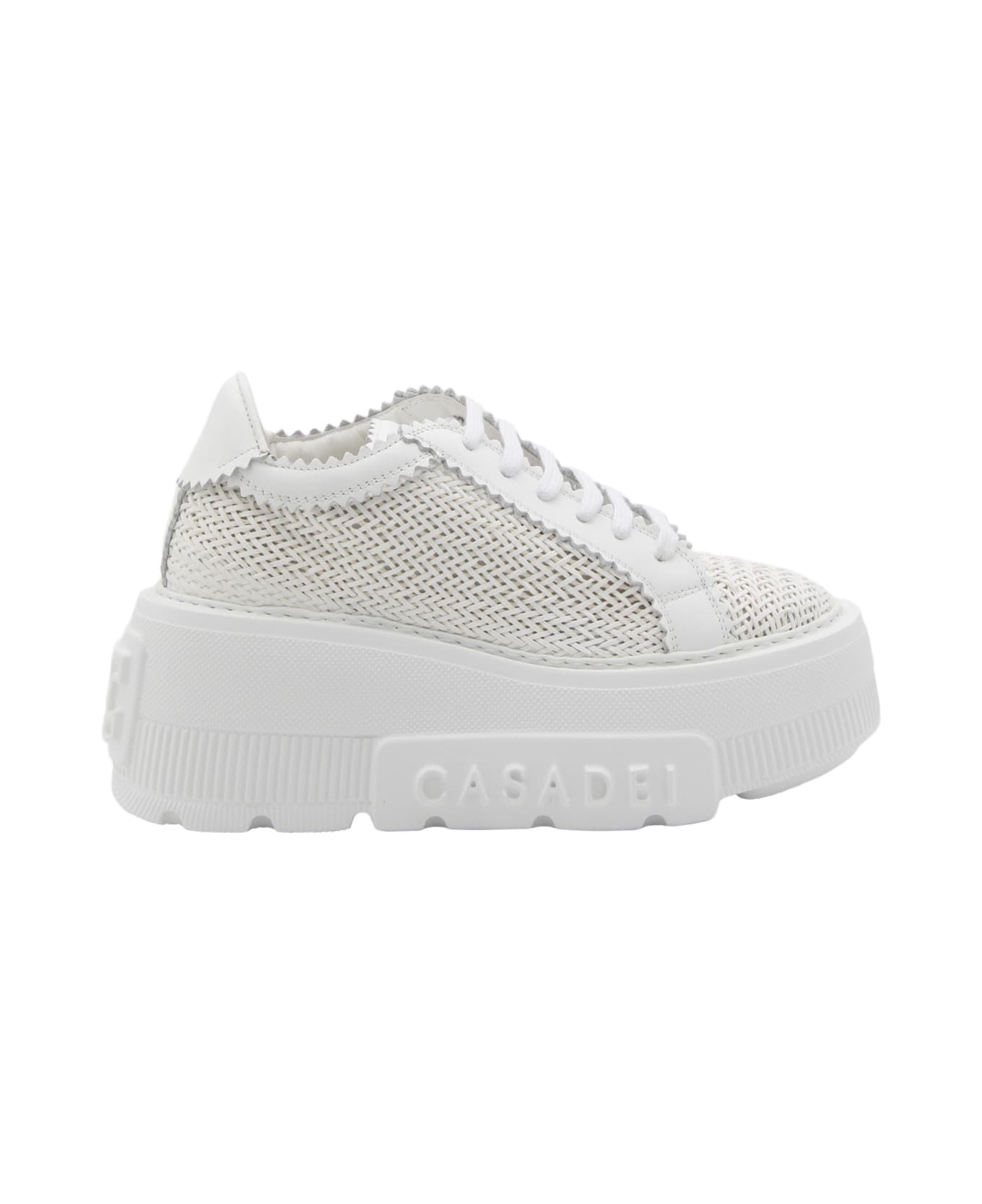 Casadei White Leather Nexus Hanoi Sneakers - White