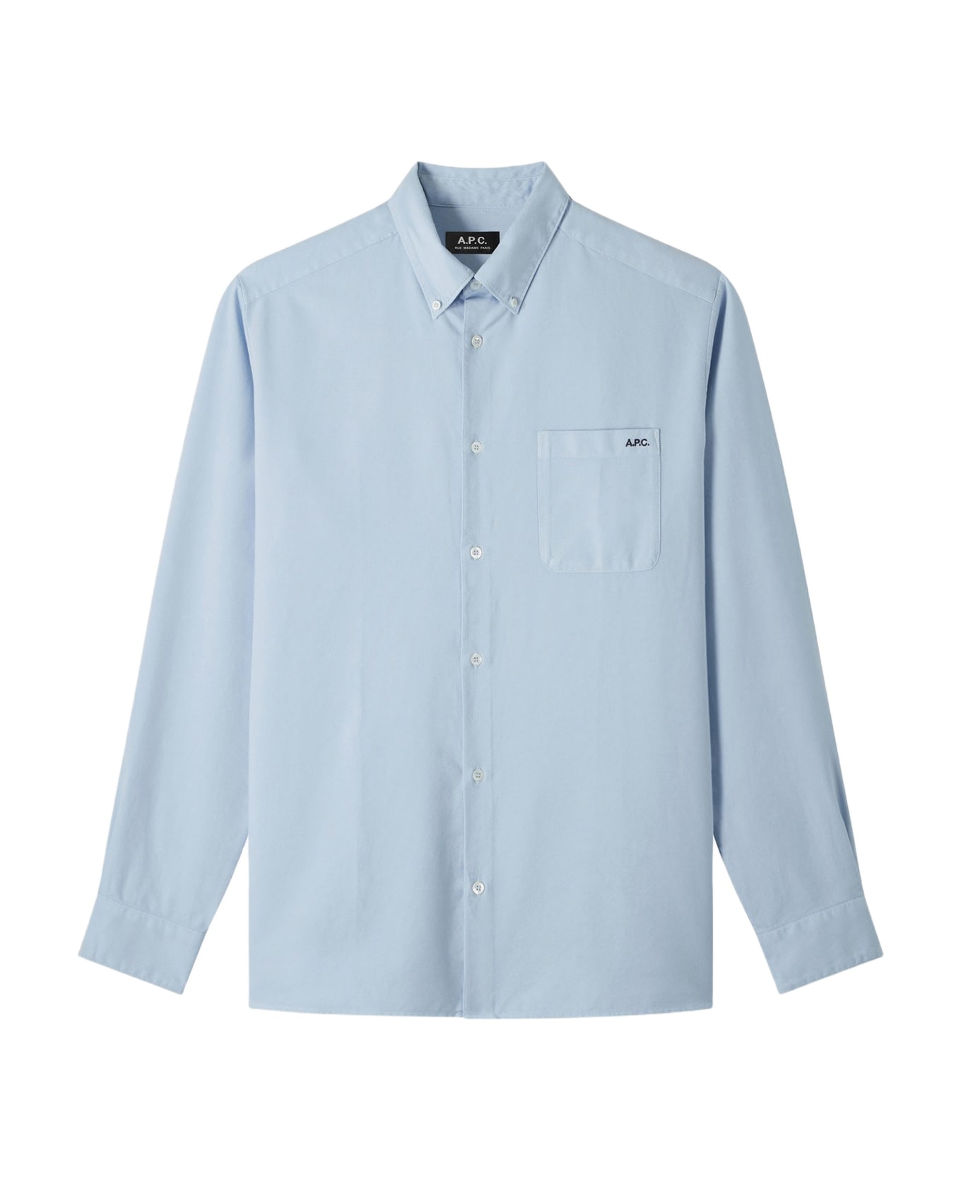 A.P.C. Chemise Mateo Logo - Iab Bleu Clair