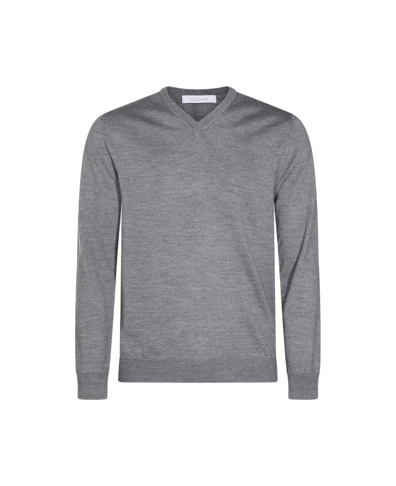 Cruciani Grey Wool Knitwear - Grey