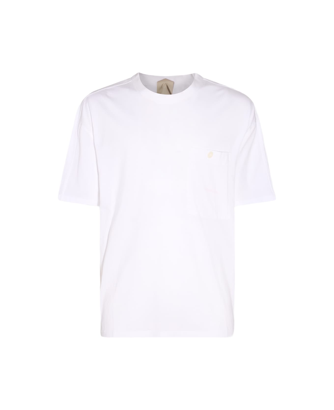 Ten C White Cotton T-shirt シャツ