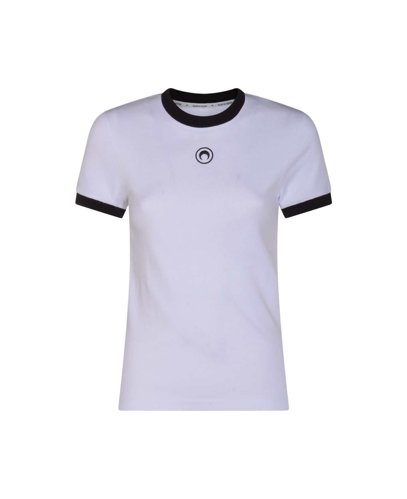 Marine Serre White Cotton T-shirt - White