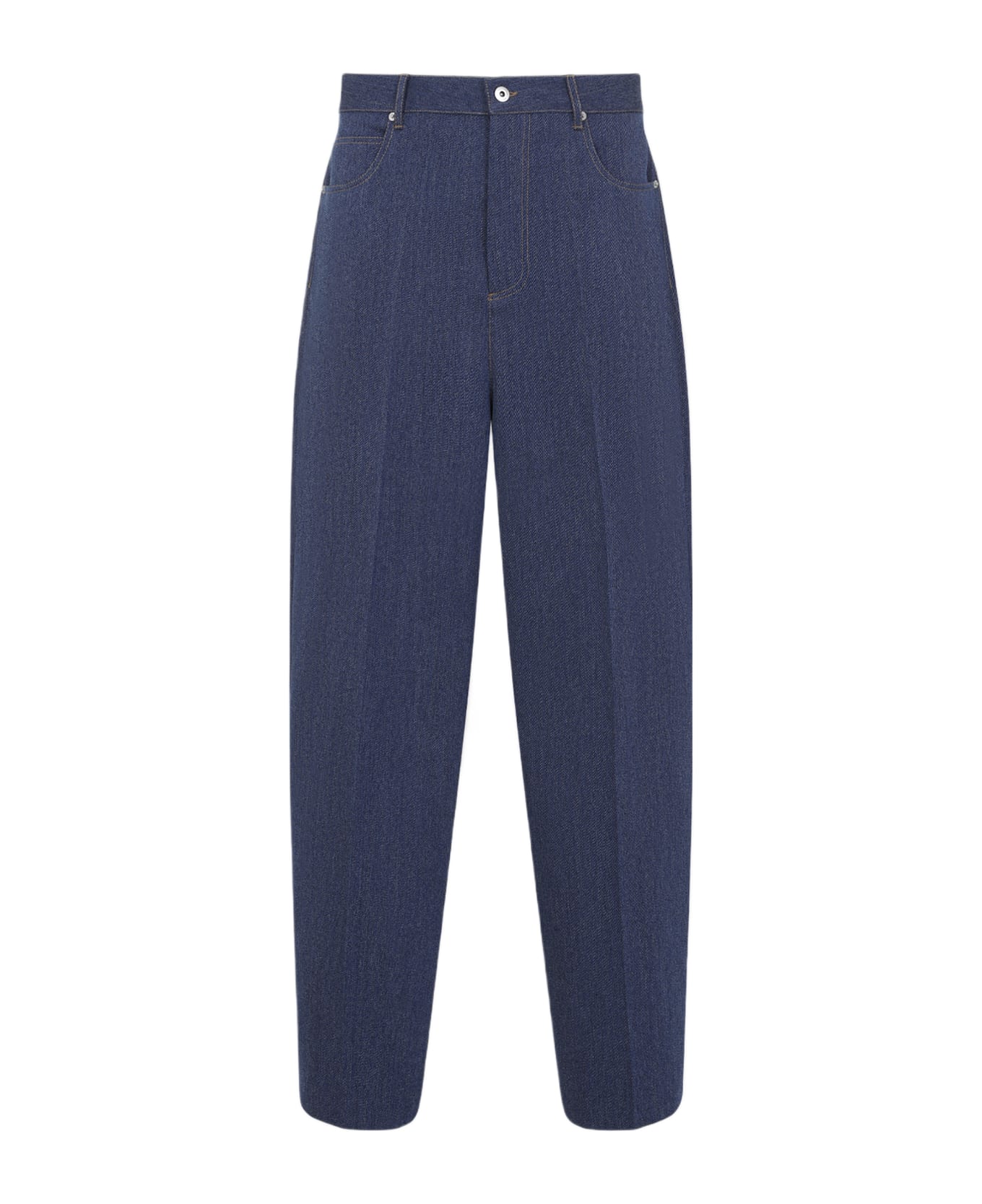 Bottega Veneta Wool And Cotton Jeans - Indigo