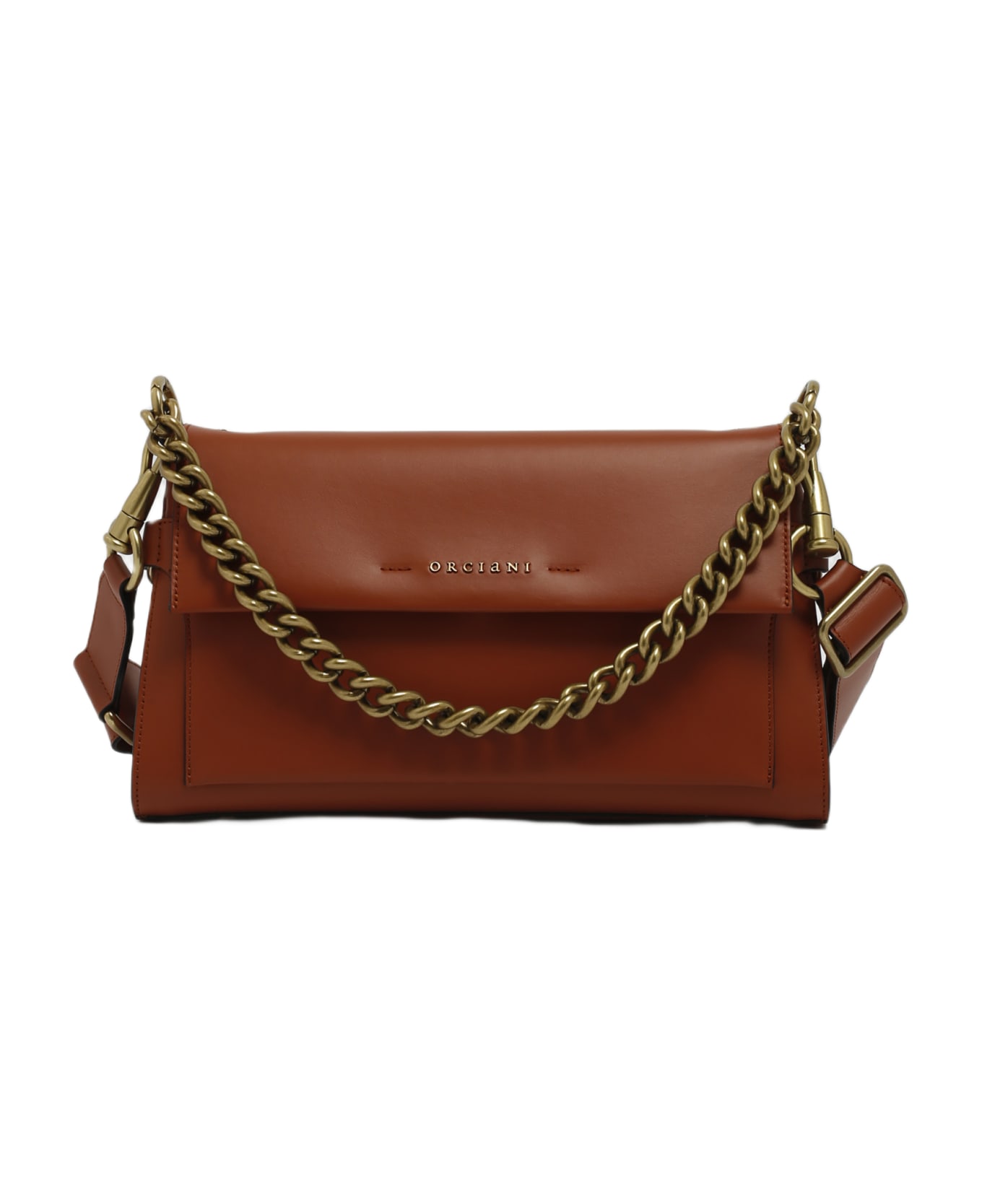 Orciani Missy Longuette Couture Shoulder Bag - CUOIO